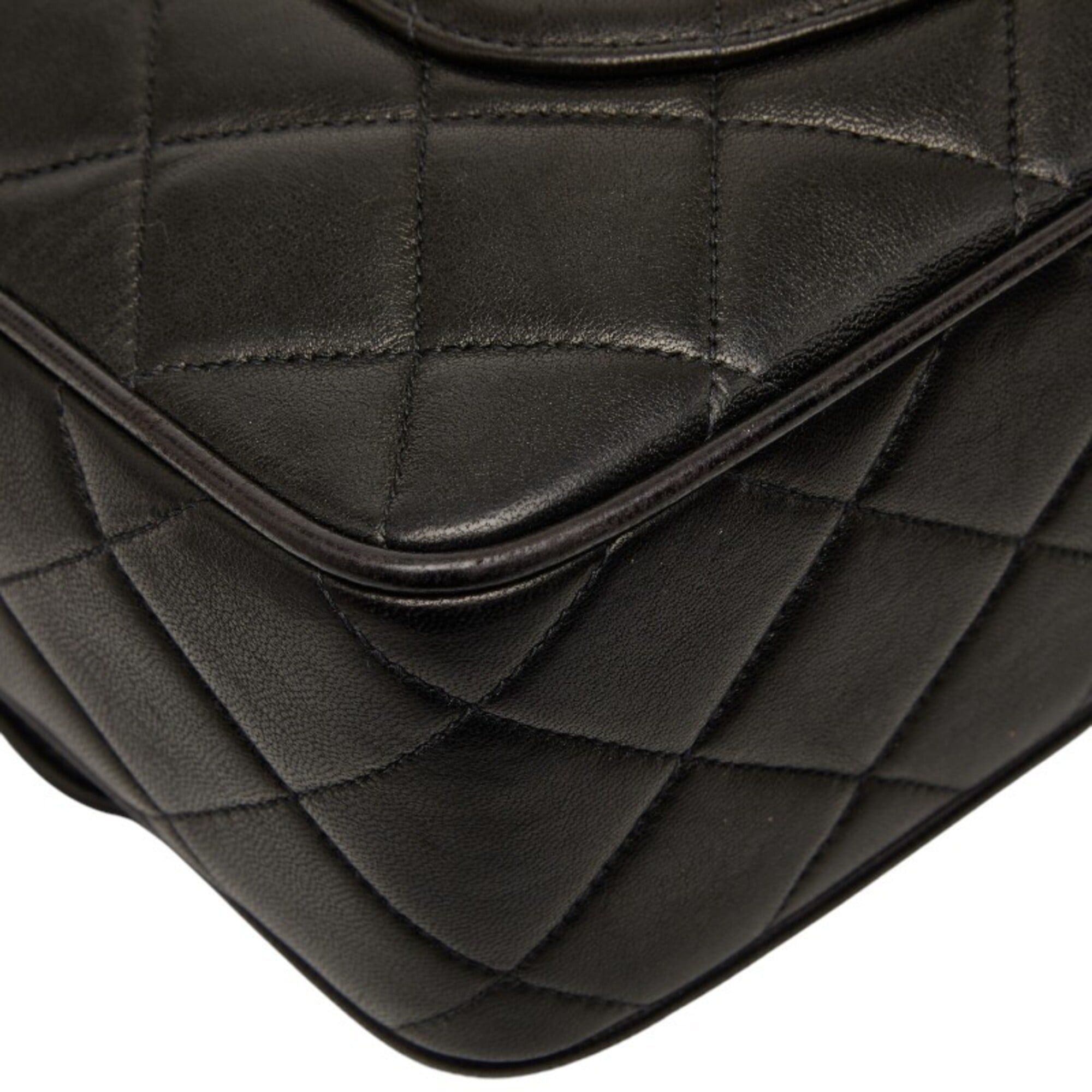 Chanel Chanel Matelassé Coco Mark Crossbody Chain Shoulder Bag, Black with Gold Hardware, Lambskin, Women's CHANEL Size ONE SIZE - 7 Thumbnail