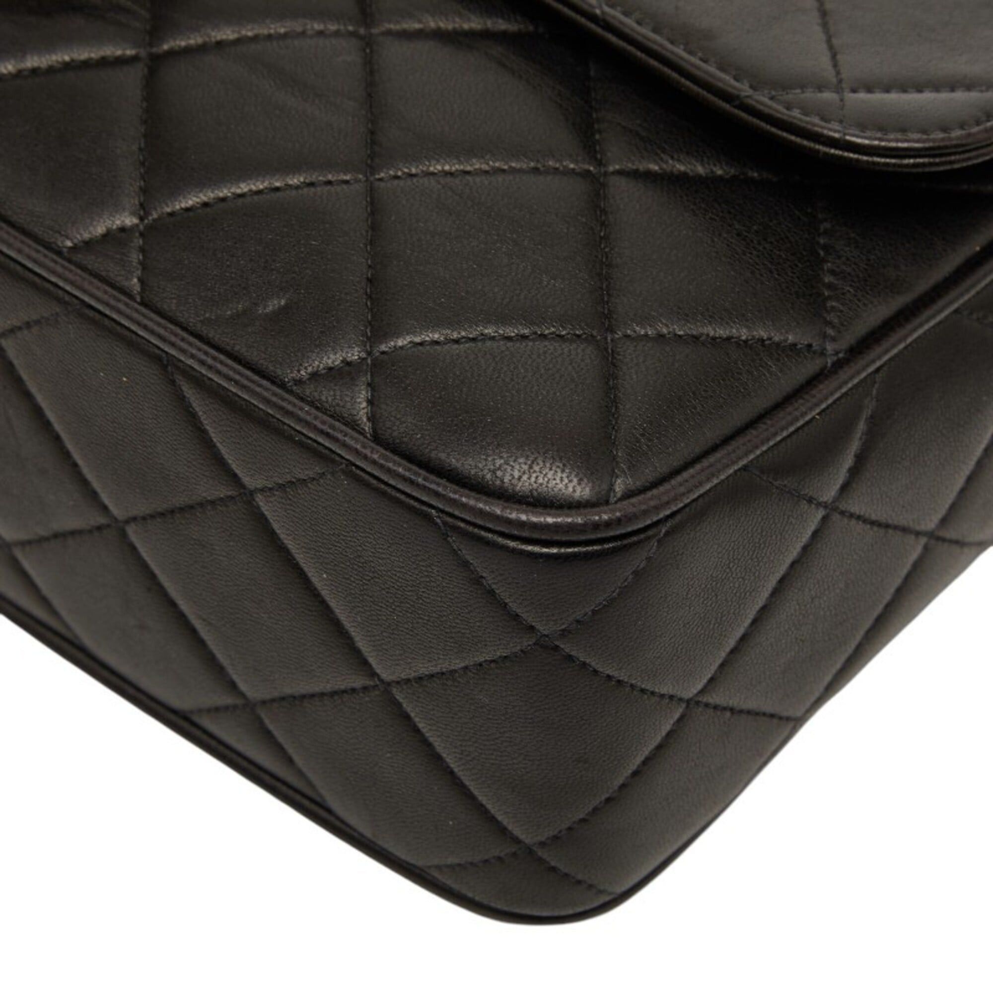 Chanel Chanel Matelassé Coco Mark Crossbody Chain Shoulder Bag, Black with Gold Hardware, Lambskin, Women's CHANEL Size ONE SIZE - 4 Thumbnail