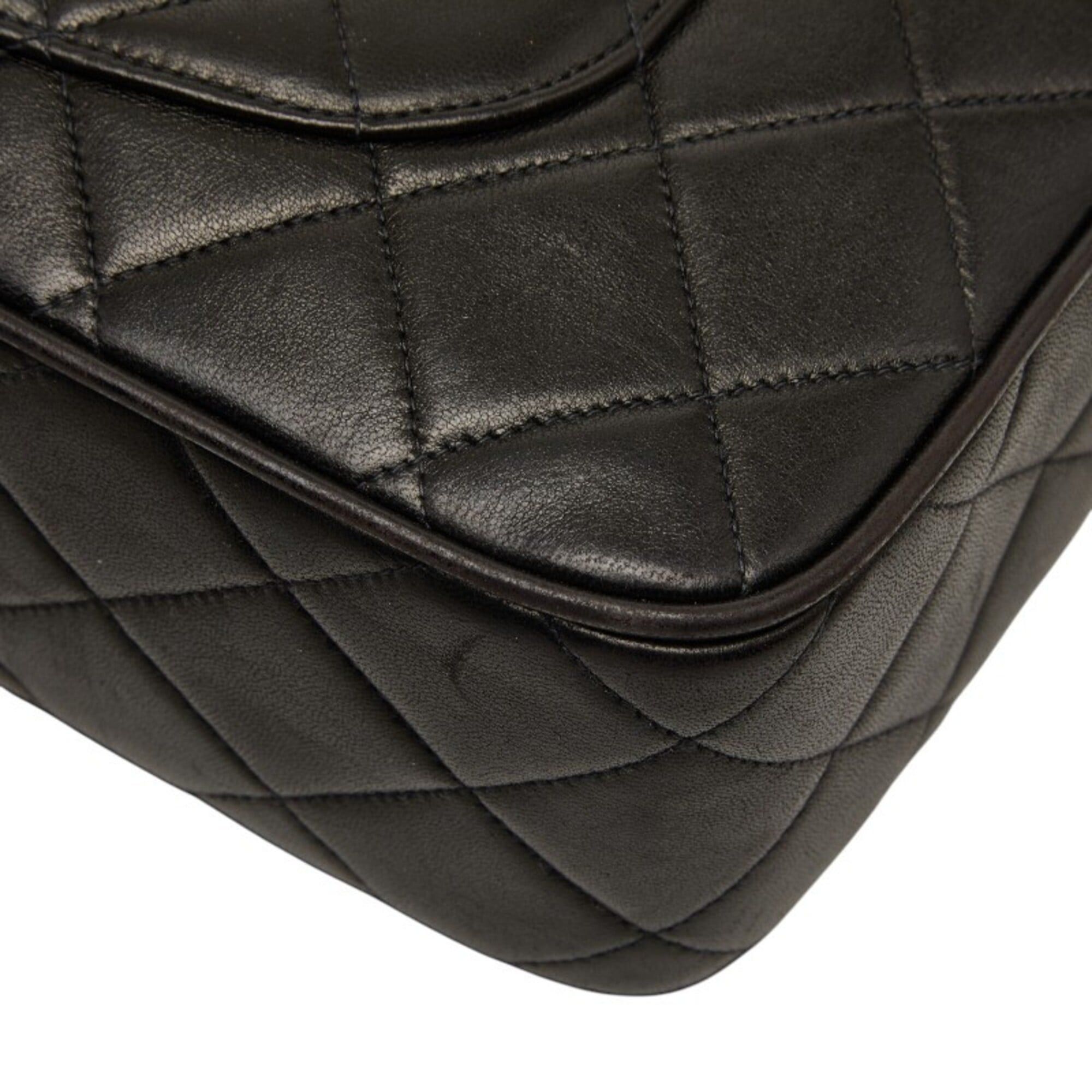 Chanel Chanel Matelassé Coco Mark Crossbody Chain Shoulder Bag, Black with Gold Hardware, Lambskin, Women's CHANEL Size ONE SIZE - 6 Thumbnail