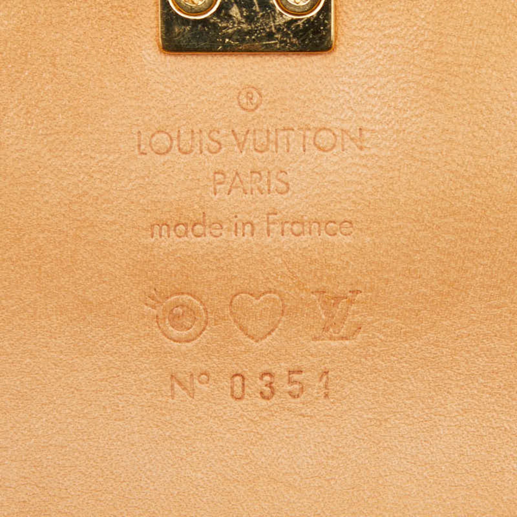 Louis Vuitton Louis Vuitton I Love Monogram Takashi Murakami Pochette Miss You Shoulder Bag M92055 Blanc White Leather Women's LOUIS VUITTON Size ONE SIZE - 11 Thumbnail