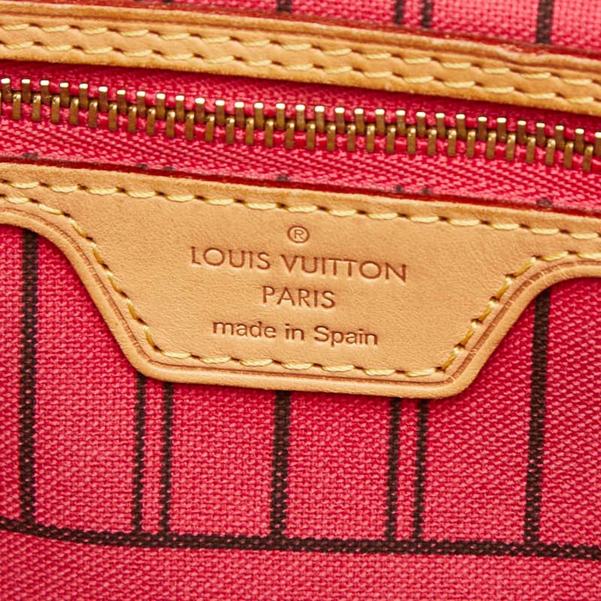 Louis Vuitton Louis Vuitton Monogram Bayprint Neverfull MM Tote Bag Shoulder M41991 Brown Pink Leather Women's LOUIS VUITTON Size ONE SIZE - 11 Thumbnail
