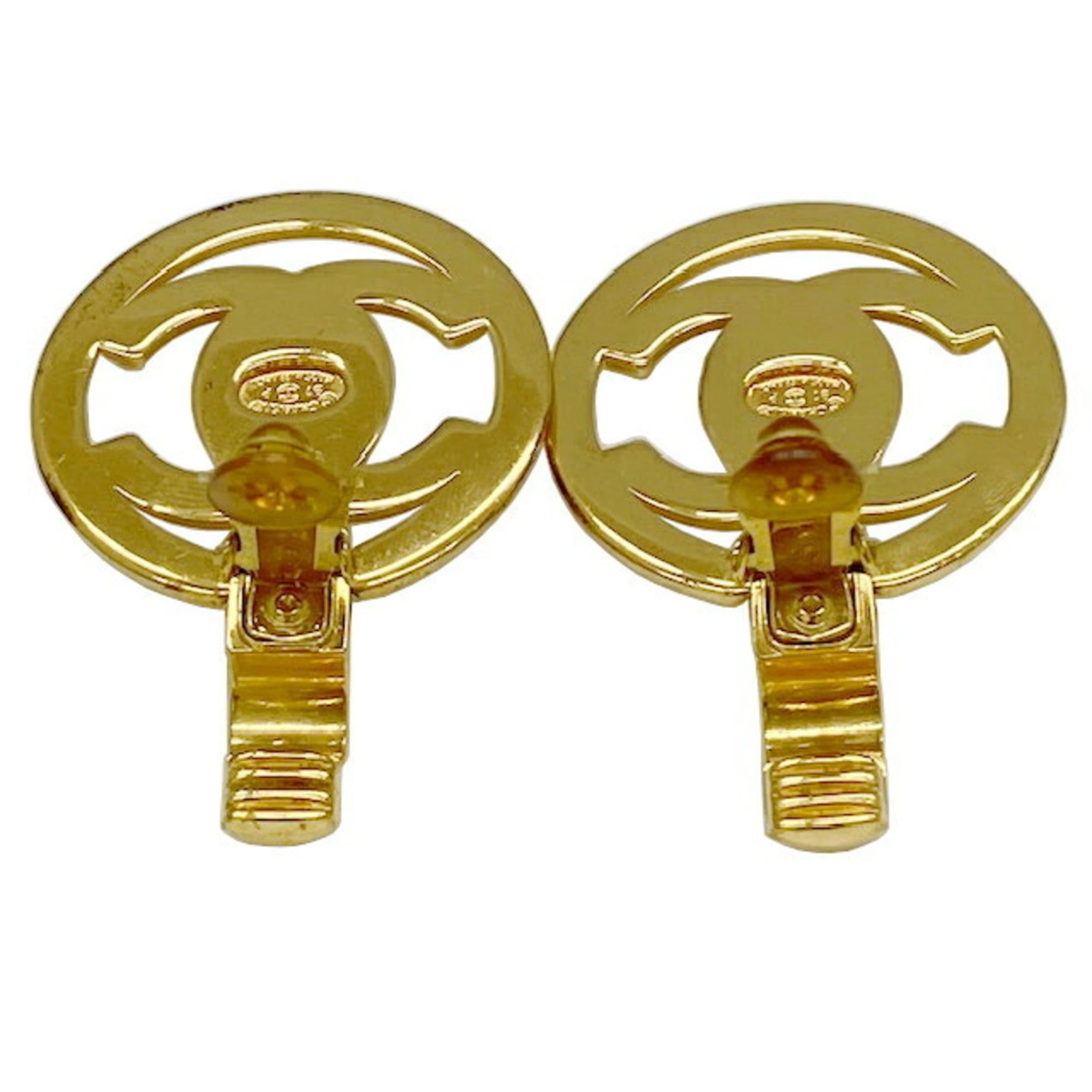 Chanel CHANEL Coco Mark Turnlock Motif Earrings 97P (Women's) Size ONE SIZE - 3 Thumbnail