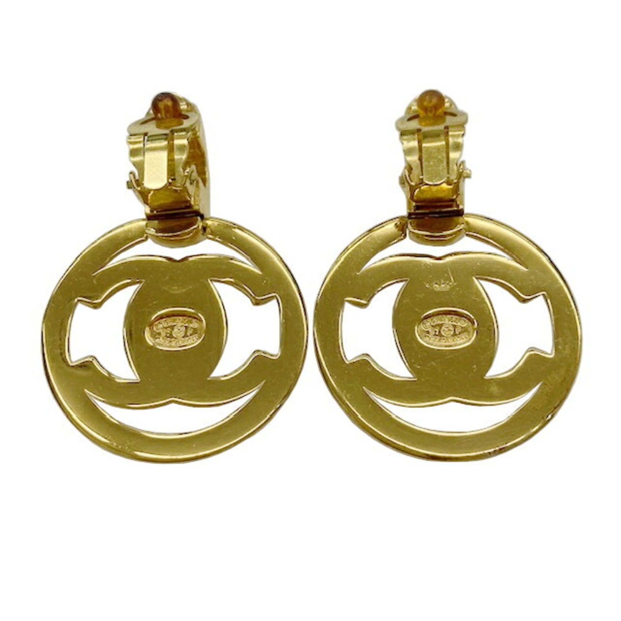 Chanel CHANEL Coco Mark Turnlock Motif Earrings 97P (Women's) Size ONE SIZE - 2 Thumbnail