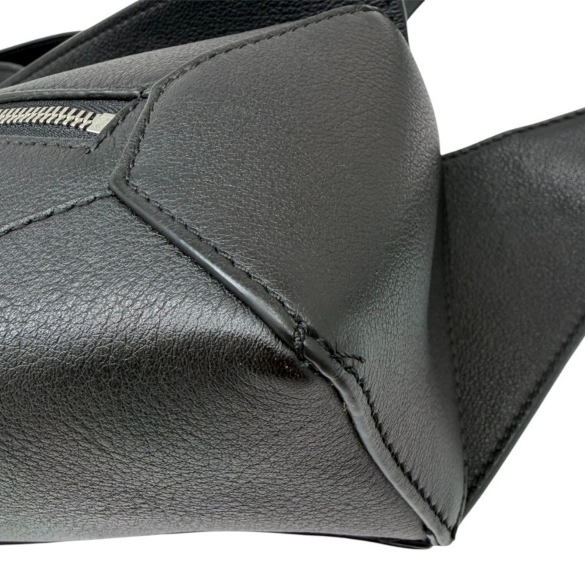 Loewe LOEWE Puzzle Bum Bag Mini Leather Black Body for Men and Women Size ONE SIZE - 5 Thumbnail