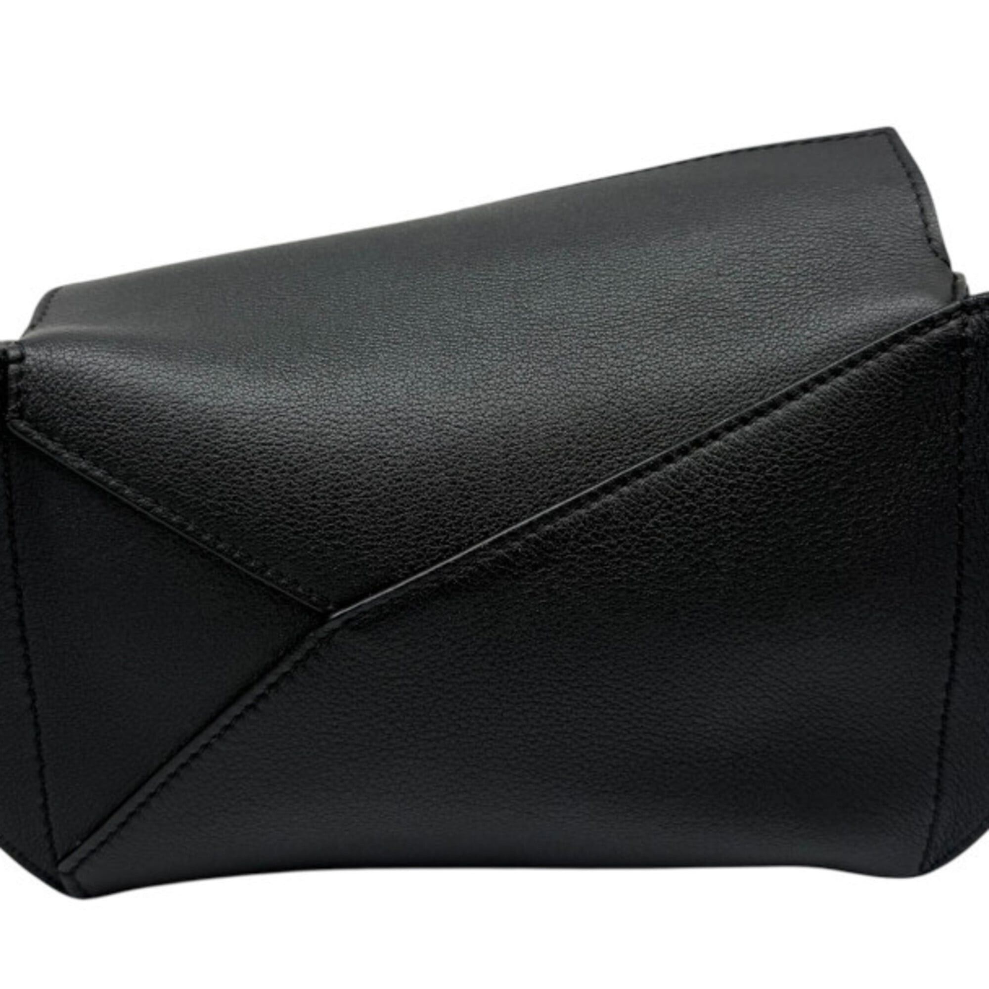 Loewe LOEWE Puzzle Bum Bag Mini Leather Black Body for Men and Women Size ONE SIZE - 9 Thumbnail