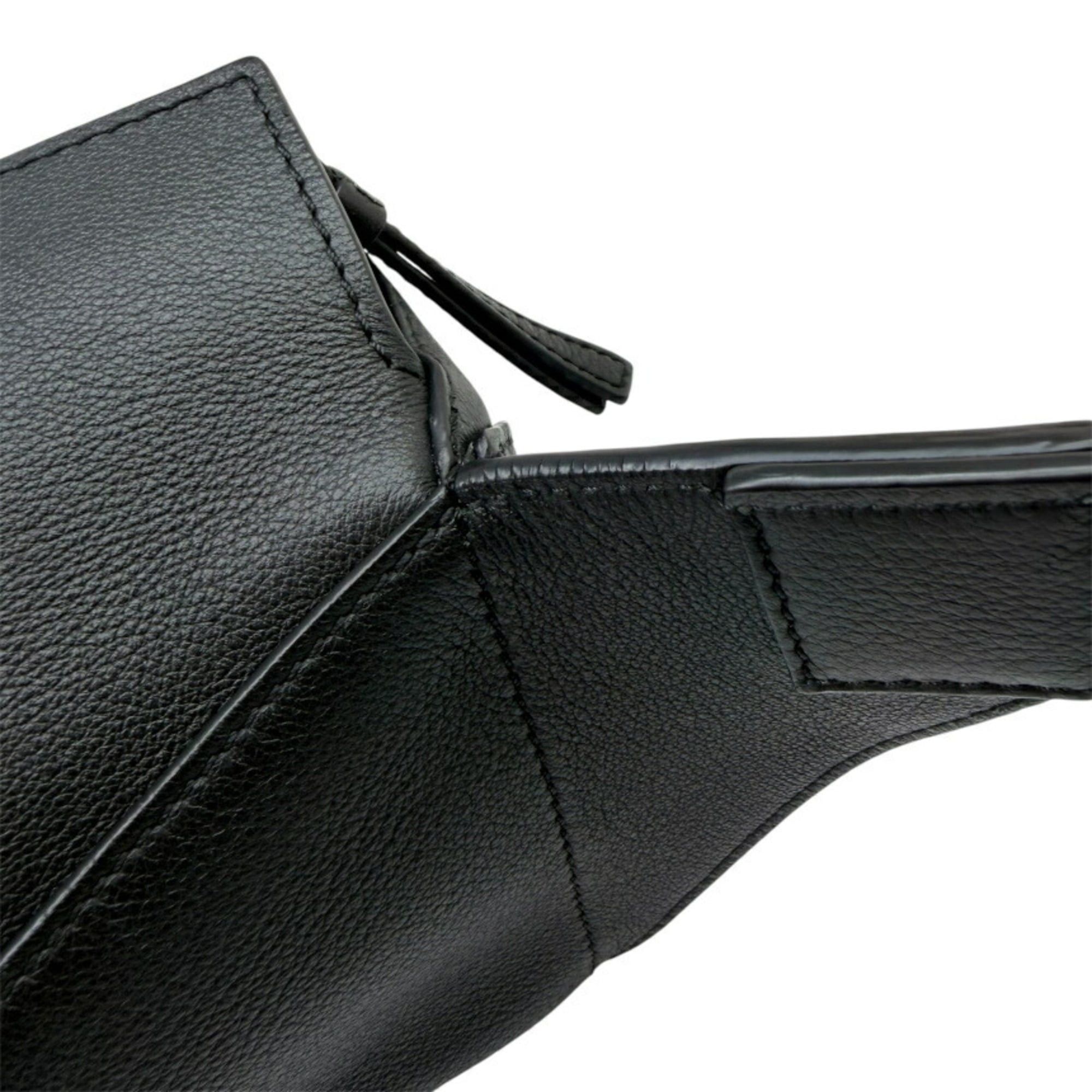 Loewe LOEWE Puzzle Bum Bag Mini Leather Black Body for Men and Women Size ONE SIZE - 8 Thumbnail