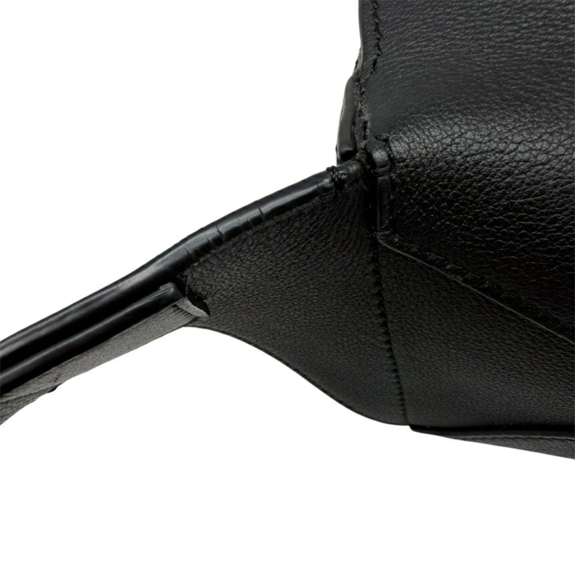 Loewe LOEWE Puzzle Bum Bag Mini Leather Black Body for Men and Women Size ONE SIZE - 10 Thumbnail