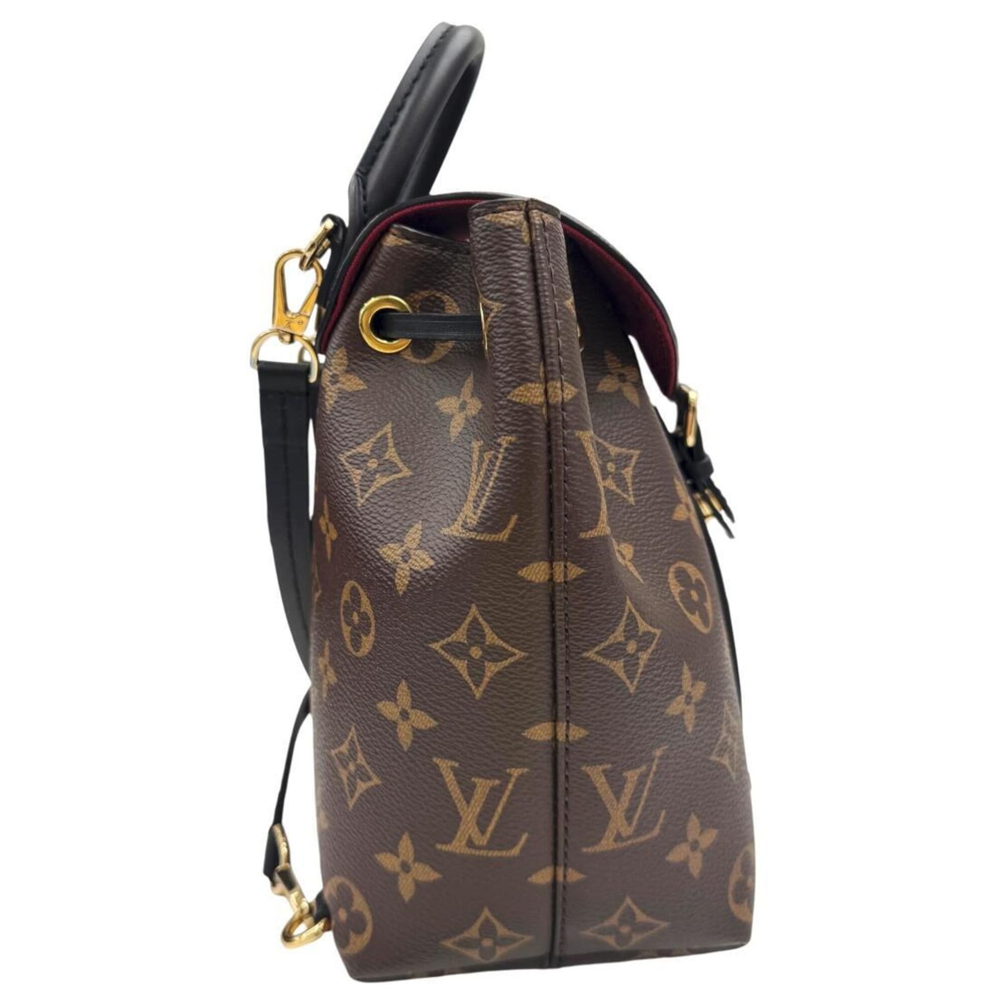 Louis Vuitton LOUIS VUITTON Montsouris NMBB M45516 Monogram Leather Backpack Noir Size ONE SIZE - 3 Thumbnail