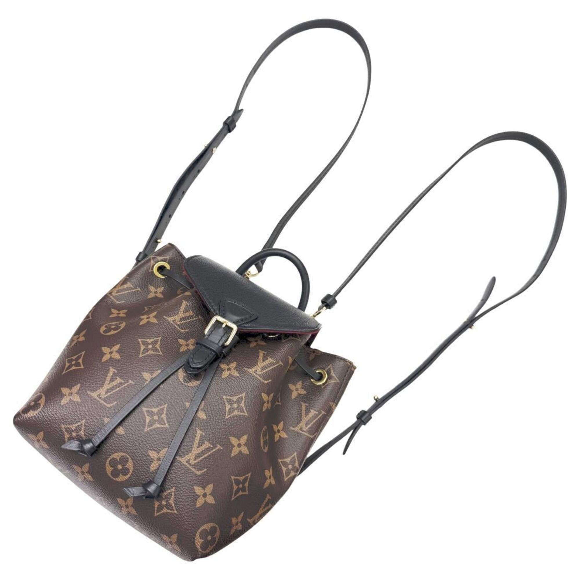 Louis Vuitton LOUIS VUITTON Montsouris NMBB M45516 Monogram Leather Backpack Noir Size ONE SIZE - 10 Thumbnail