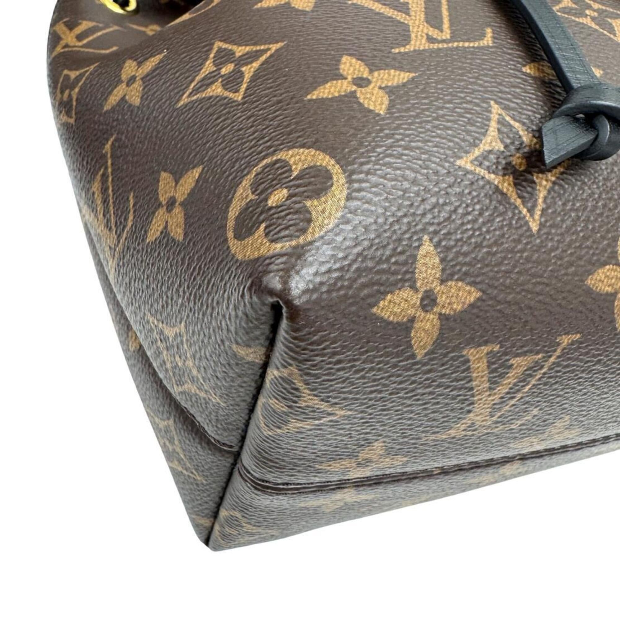 Louis Vuitton LOUIS VUITTON Montsouris NMBB M45516 Monogram Leather Backpack Noir Size ONE SIZE - 6 Thumbnail