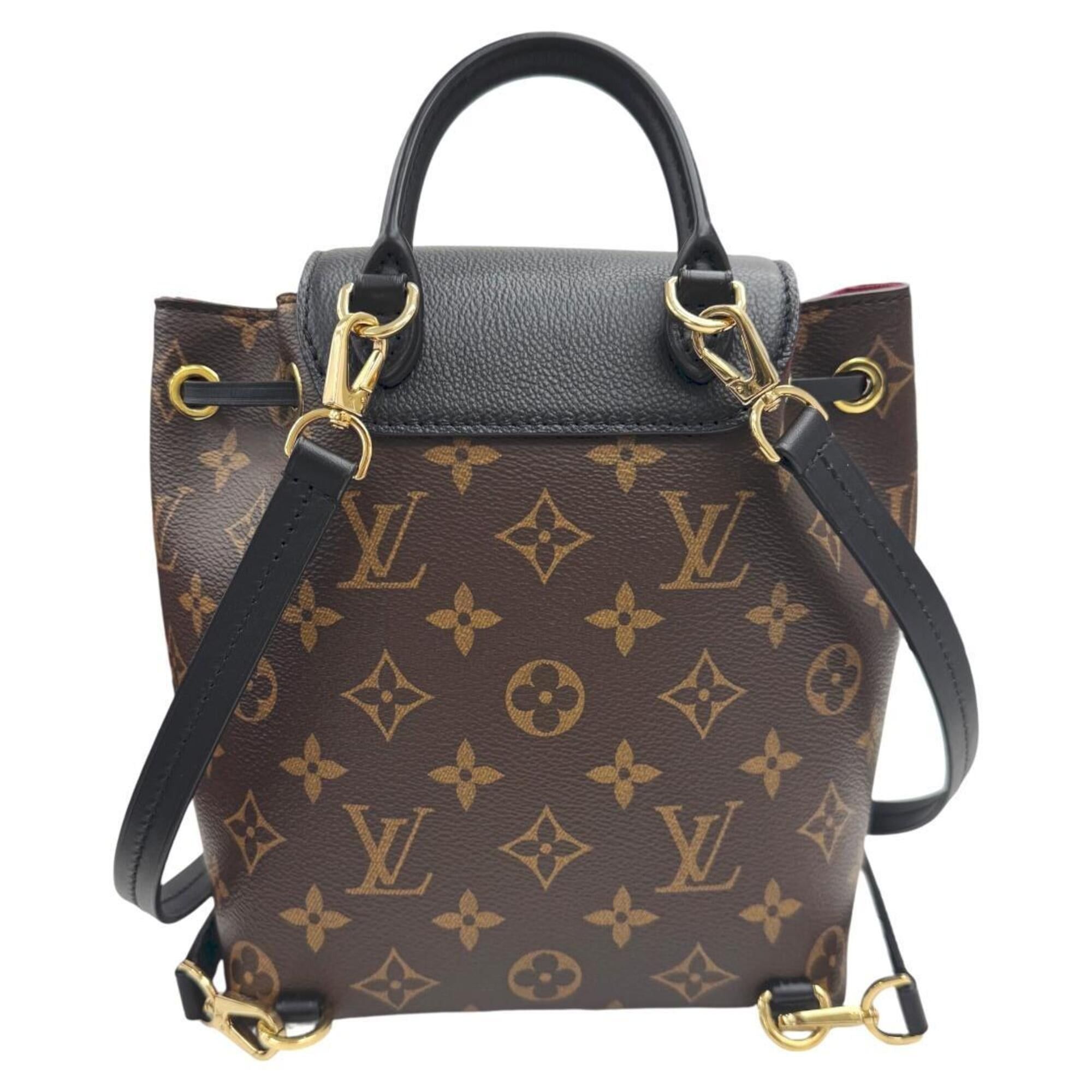 Louis Vuitton LOUIS VUITTON Montsouris NMBB M45516 Monogram Leather Backpack Noir Size ONE SIZE - 2 Thumbnail
