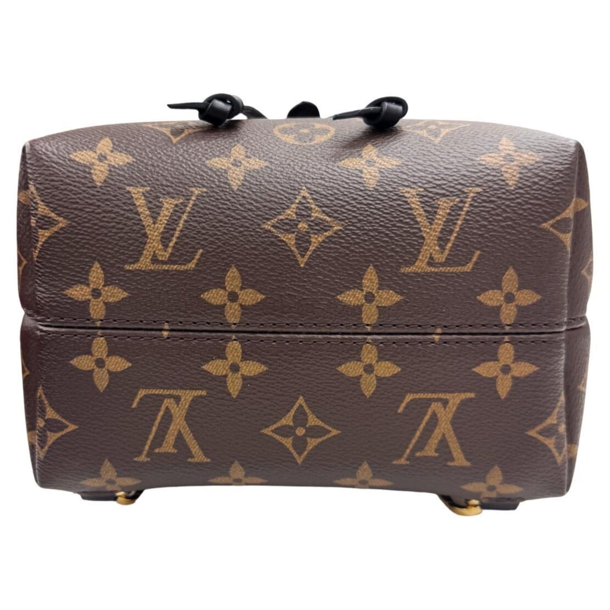 Louis Vuitton LOUIS VUITTON Montsouris NMBB M45516 Monogram Leather Backpack Noir Size ONE SIZE - 5 Thumbnail