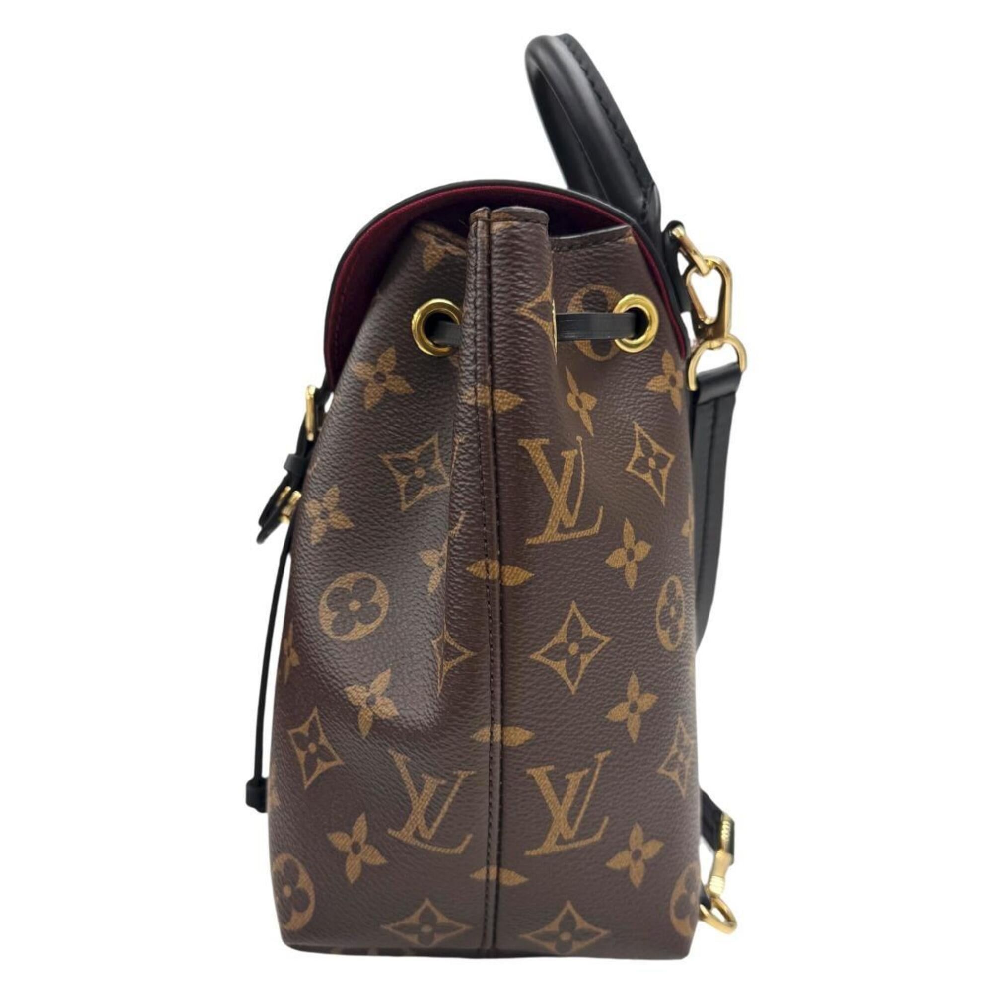 Louis Vuitton LOUIS VUITTON Montsouris NMBB M45516 Monogram Leather Backpack Noir Size ONE SIZE - 4 Thumbnail