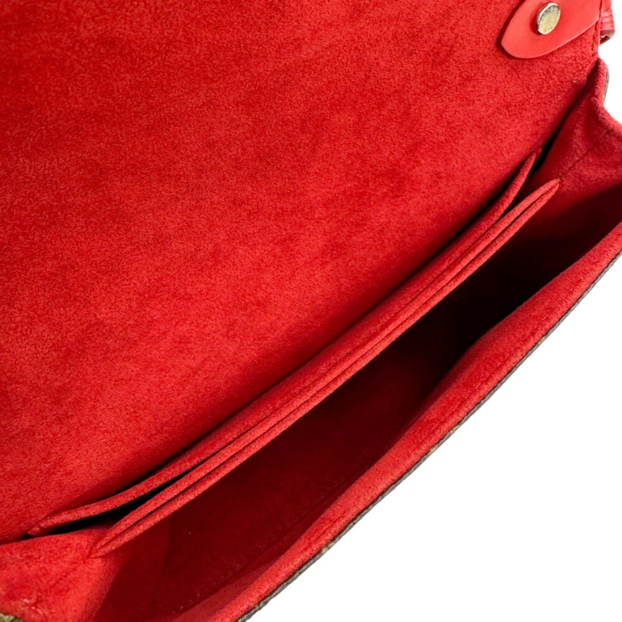 Louis Vuitton Louis Vuitton Monogram Saint Michel Epi Shoulder Bag M44031 Coquelicot Red Brown Women's Size ONE SIZE - 13 Thumbnail