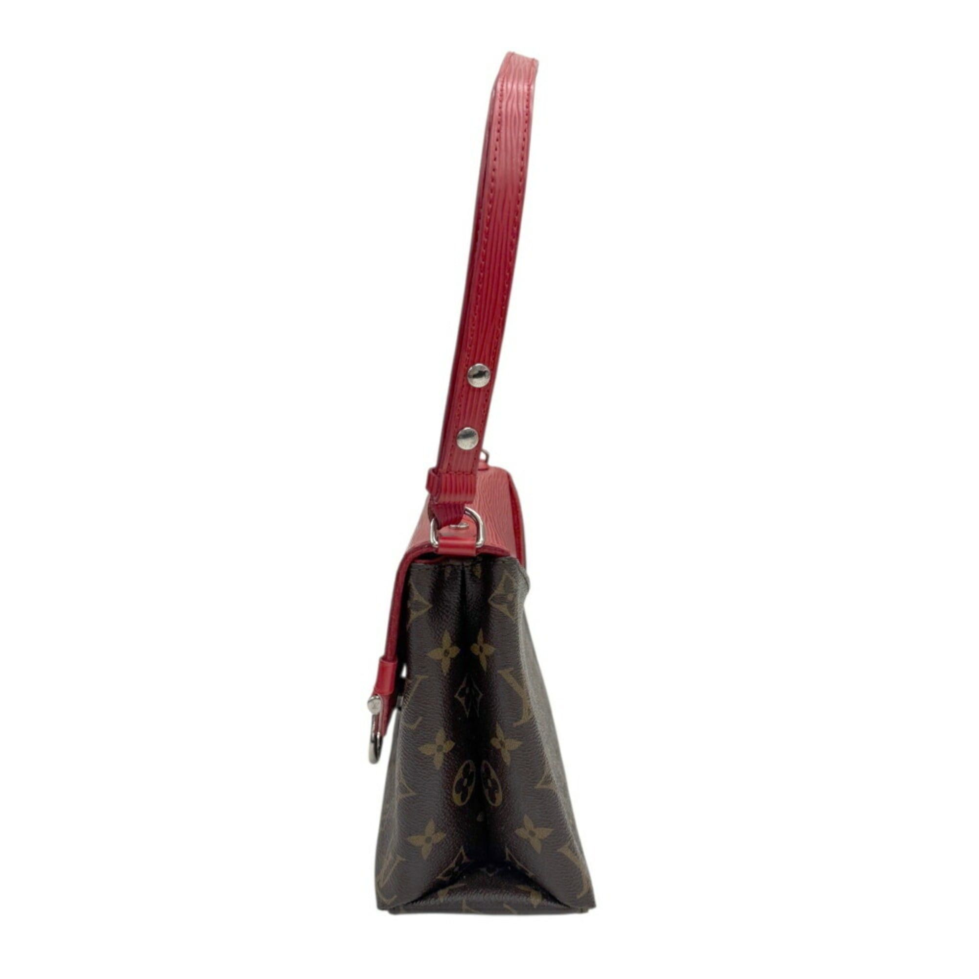 Louis Vuitton Louis Vuitton Monogram Saint Michel Epi Shoulder Bag M44031 Coquelicot Red Brown Women's Size ONE SIZE - 4 Thumbnail