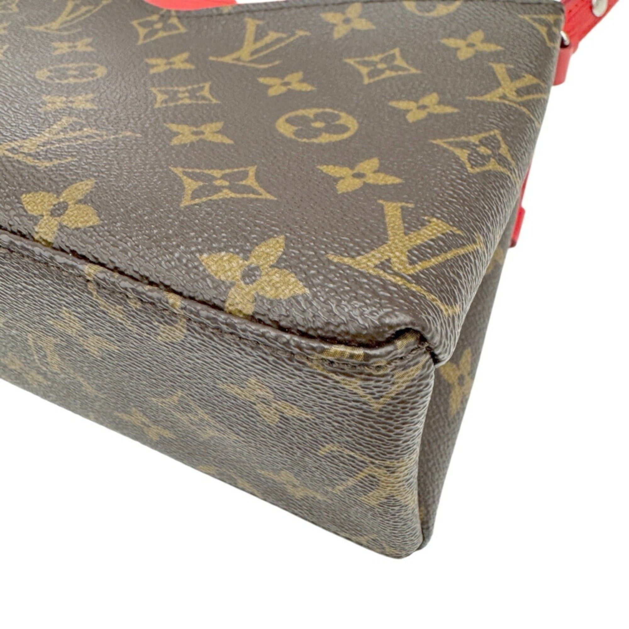 Louis Vuitton Louis Vuitton Monogram Saint Michel Epi Shoulder Bag M44031 Coquelicot Red Brown Women's Size ONE SIZE - 8 Thumbnail
