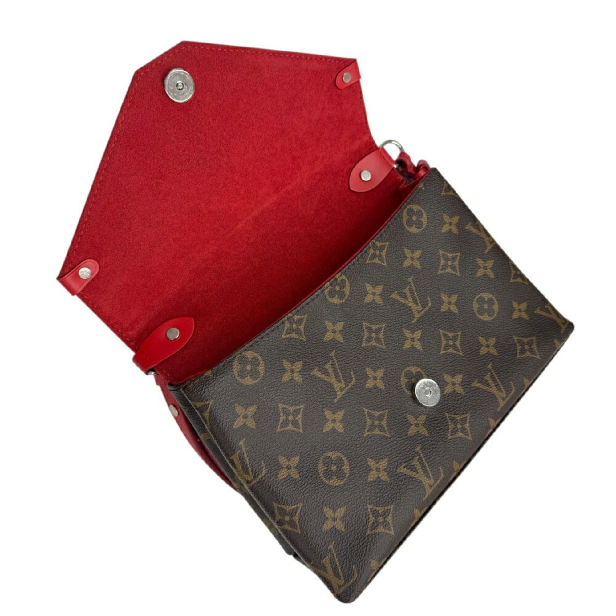 Louis Vuitton Louis Vuitton Monogram Saint Michel Epi Shoulder Bag M44031 Coquelicot Red Brown Women's Size ONE SIZE - 12 Thumbnail