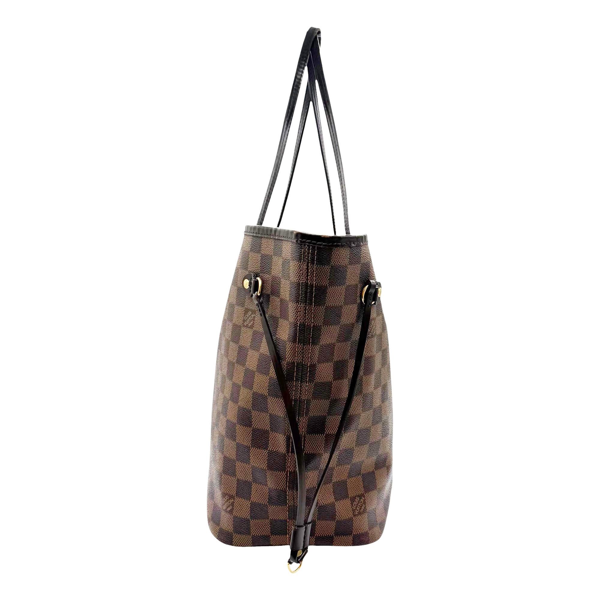 Louis Vuitton LOUIS VUITTON Neverfull MM Damier Brown N51105 Shoulder Bag Tote for Women Size ONE SIZE - 3 Thumbnail