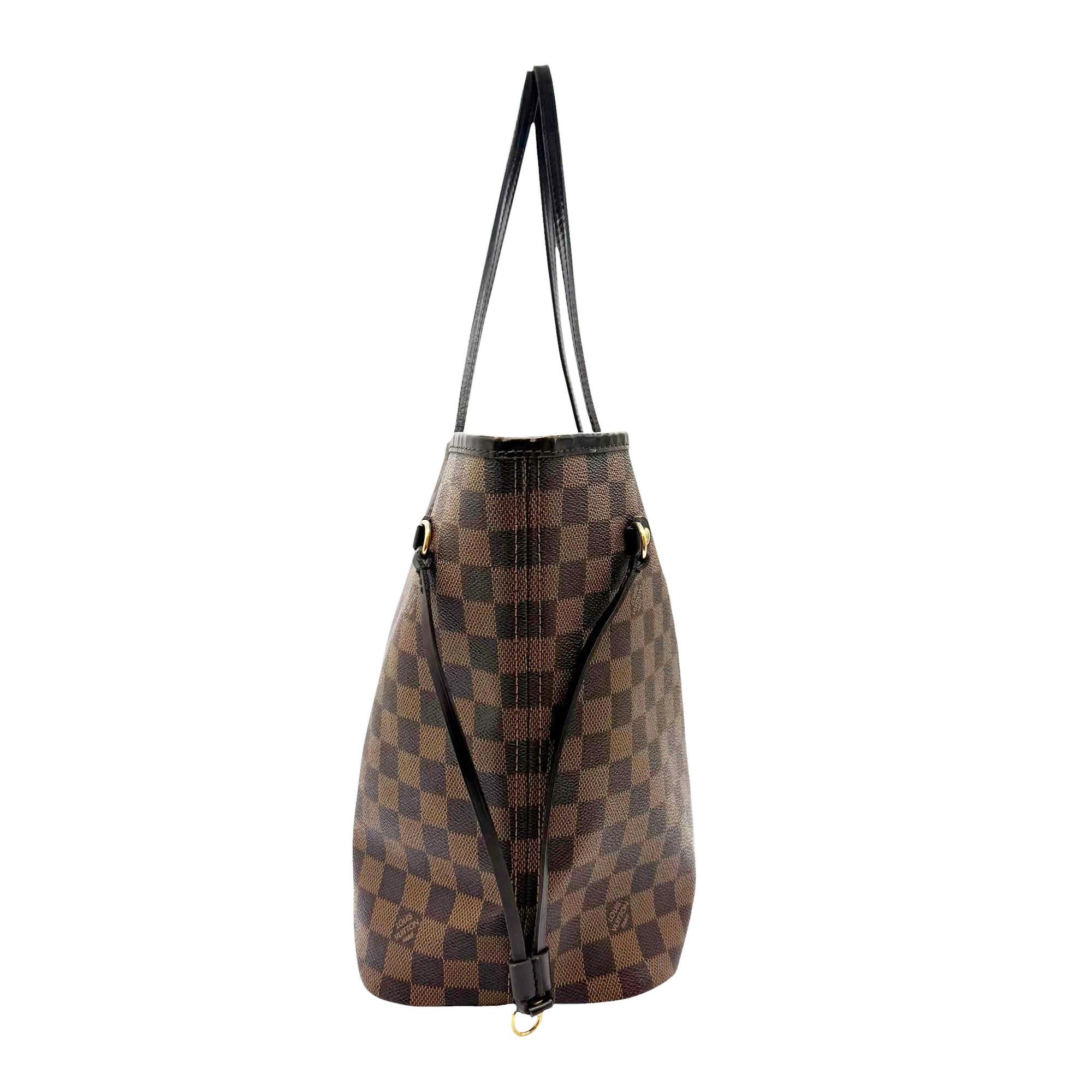 Louis Vuitton LOUIS VUITTON Neverfull MM Damier Brown N51105 Shoulder Bag Tote for Women Size ONE SIZE - 4 Thumbnail