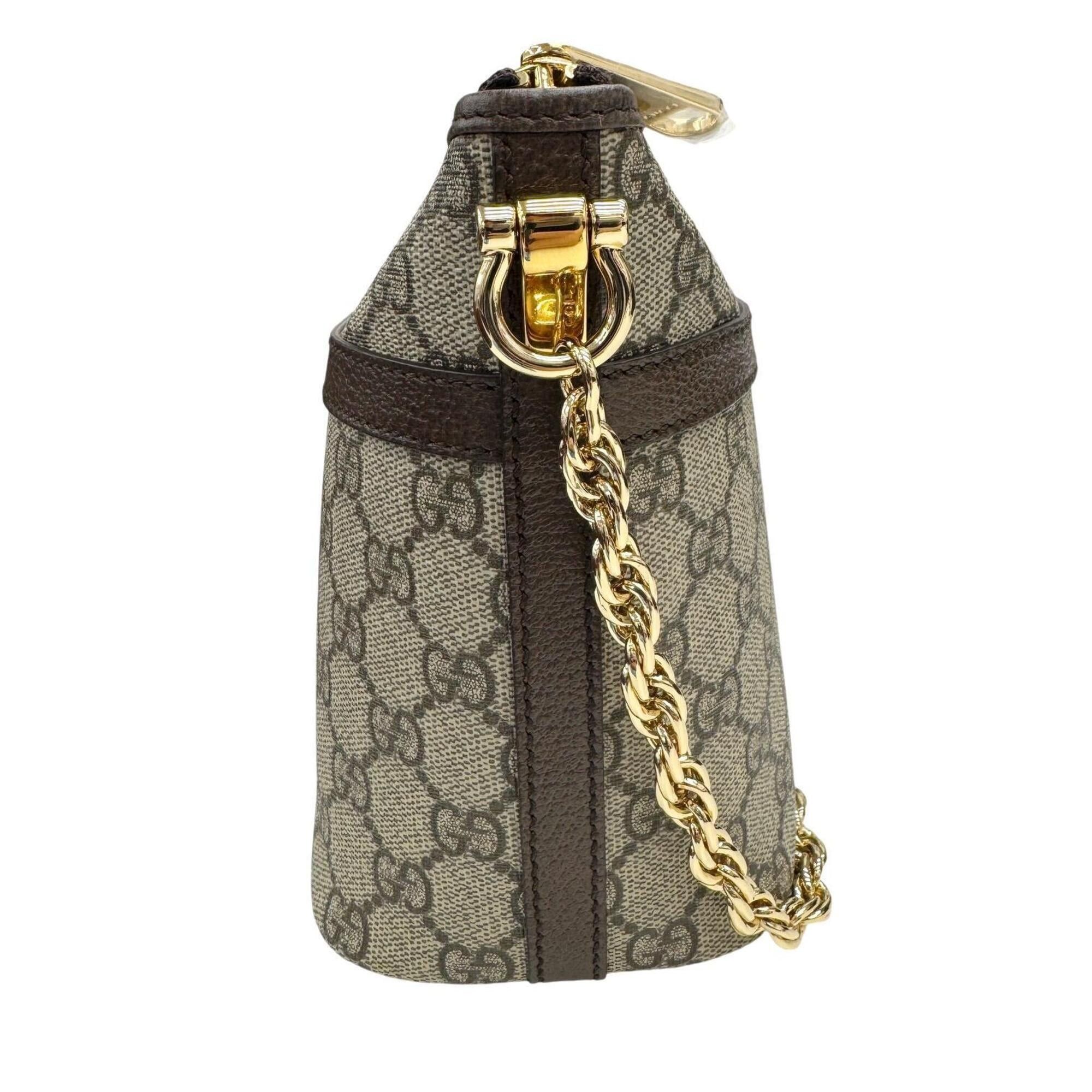 Gucci GUCCI 781397 Ophidia GG Supreme Tote Bag, Sherry Line, Women's Size ONE SIZE - 3 Thumbnail
