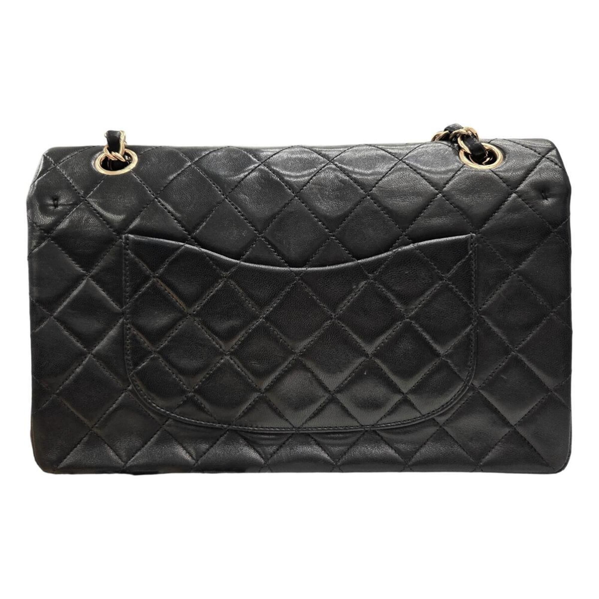 Chanel CHANEL A01112 Matelassé 25 Lambskin Black Shoulder Bag with Coco Mark - Women's Size ONE SIZE - 2 Thumbnail