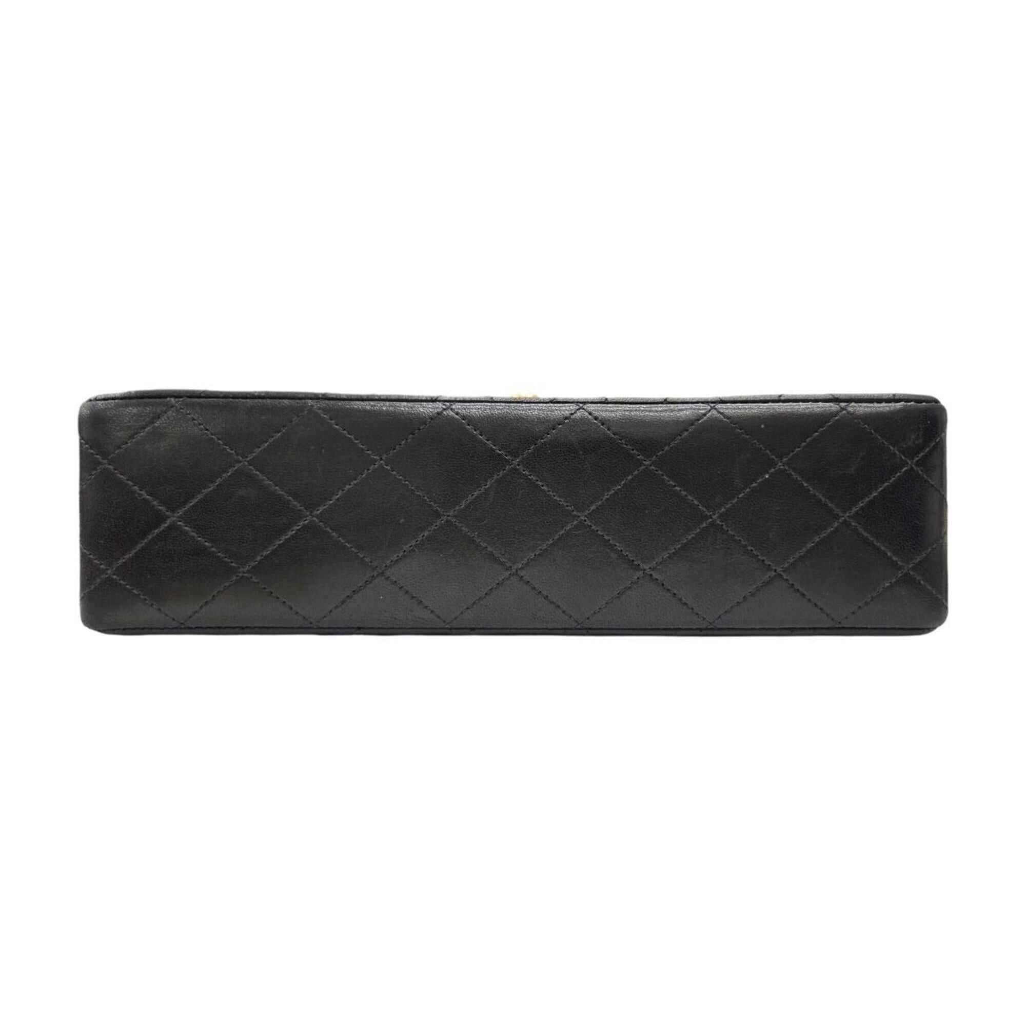 Chanel CHANEL A01112 Matelassé 25 Lambskin Black Shoulder Bag with Coco Mark - Women's Size ONE SIZE - 5 Thumbnail