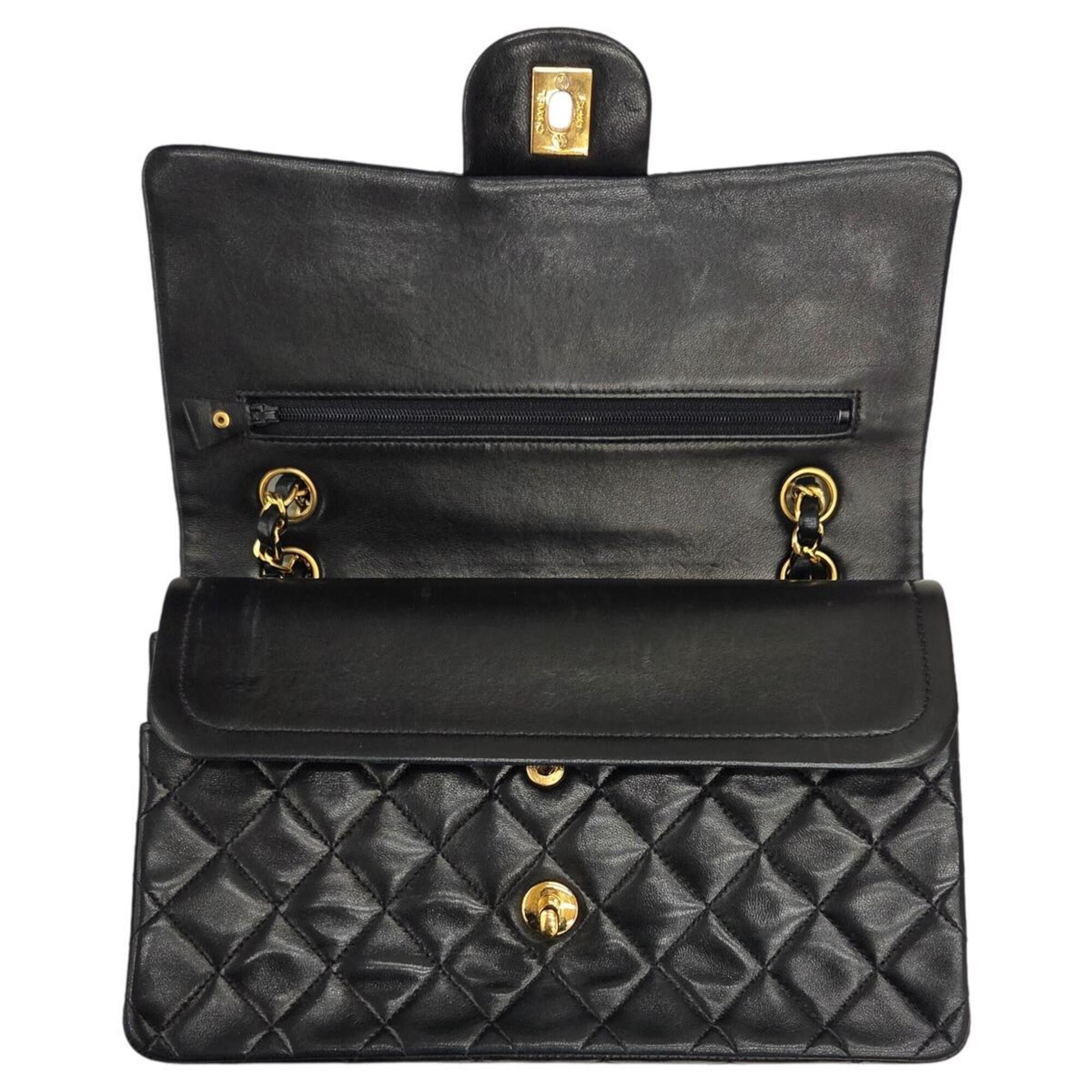 Chanel CHANEL A01112 Matelassé 25 Lambskin Black Shoulder Bag with Coco Mark - Women's Size ONE SIZE - 12 Thumbnail