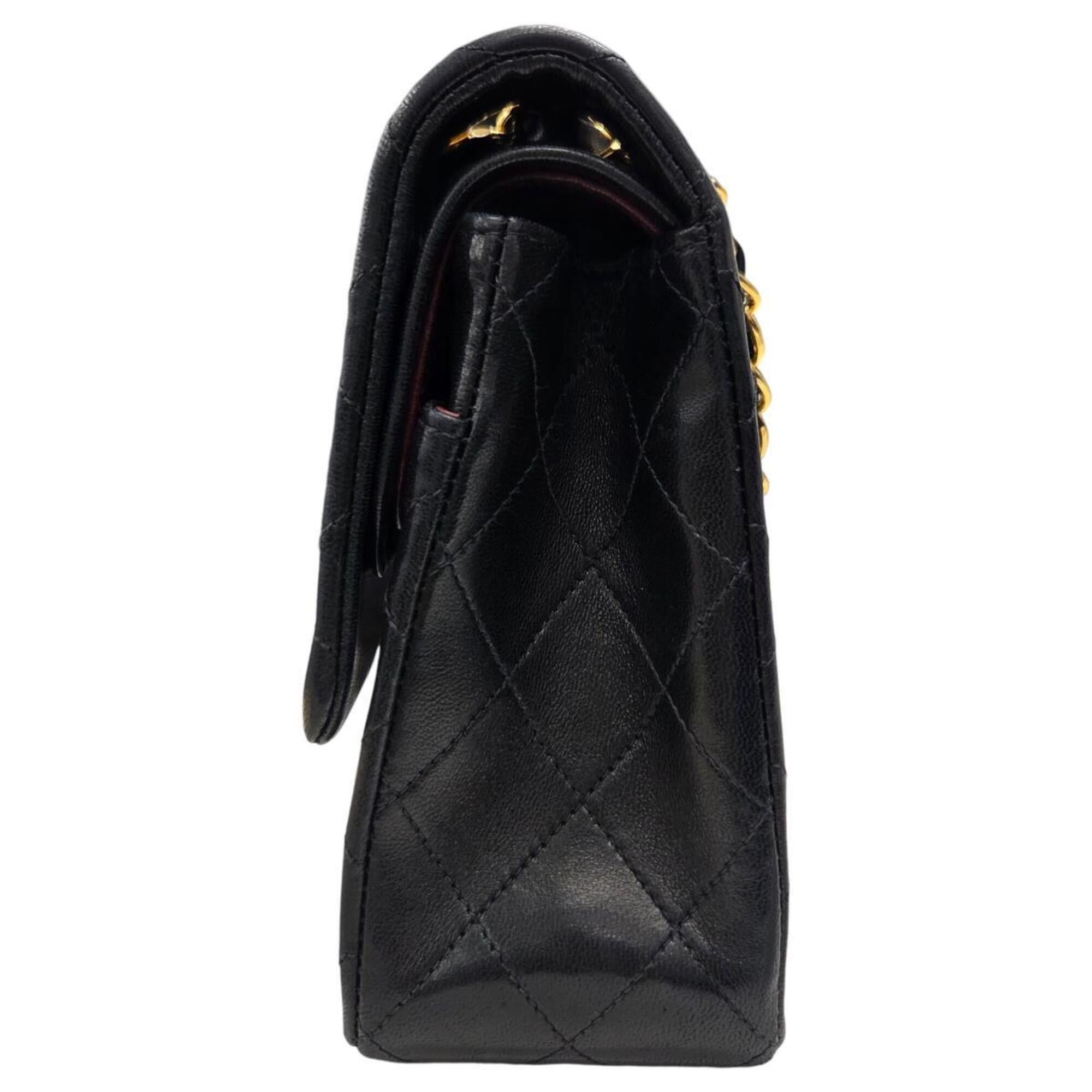Chanel CHANEL A01112 Matelassé 25 Lambskin Black Shoulder Bag with Coco Mark - Women's Size ONE SIZE - 3 Thumbnail
