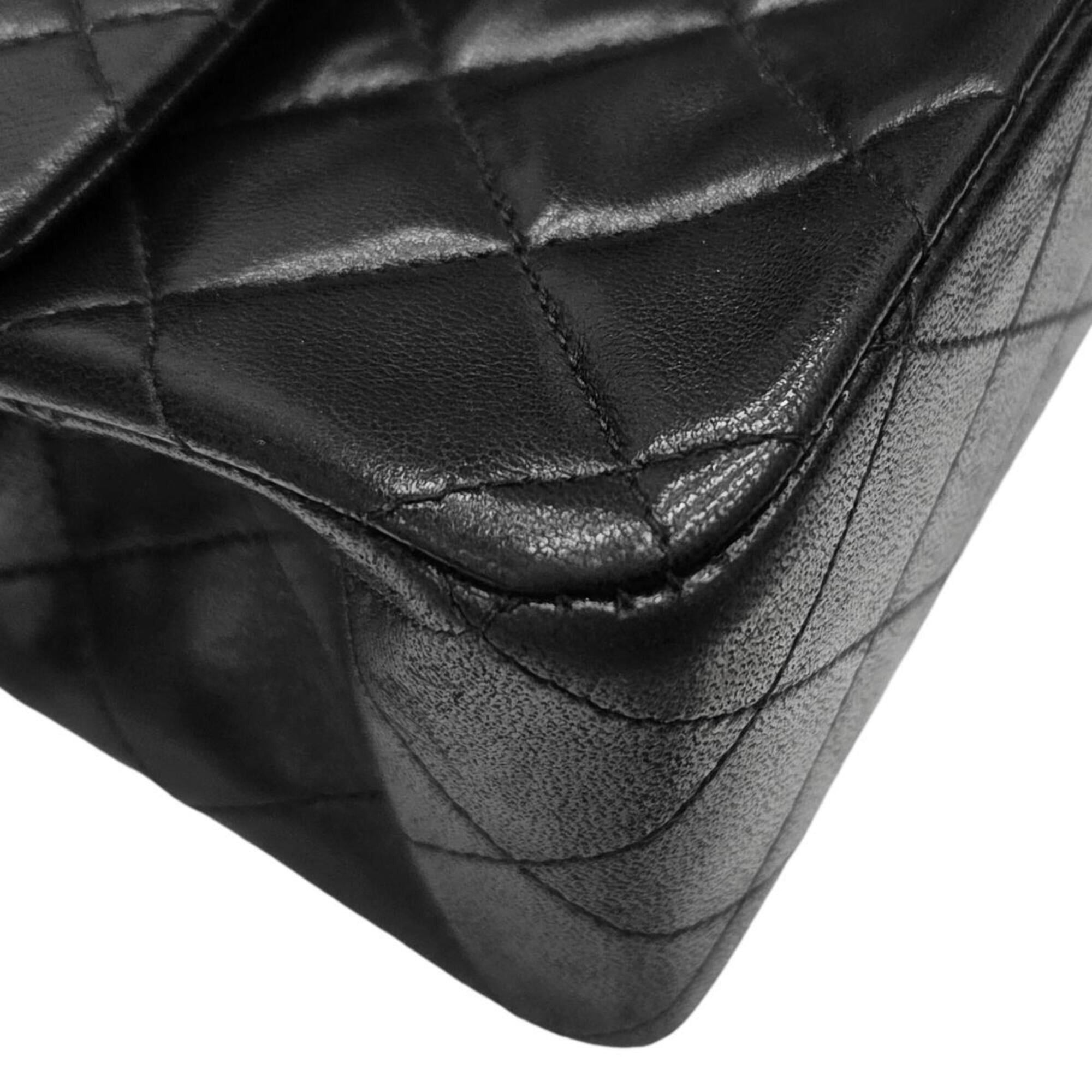 Chanel CHANEL A01112 Matelassé 25 Lambskin Black Shoulder Bag with Coco Mark - Women's Size ONE SIZE - 6 Thumbnail
