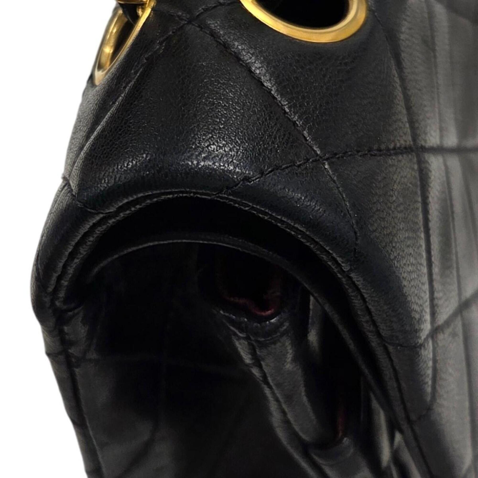 Chanel CHANEL A01112 Matelassé 25 Lambskin Black Shoulder Bag with Coco Mark - Women's Size ONE SIZE - 11 Thumbnail