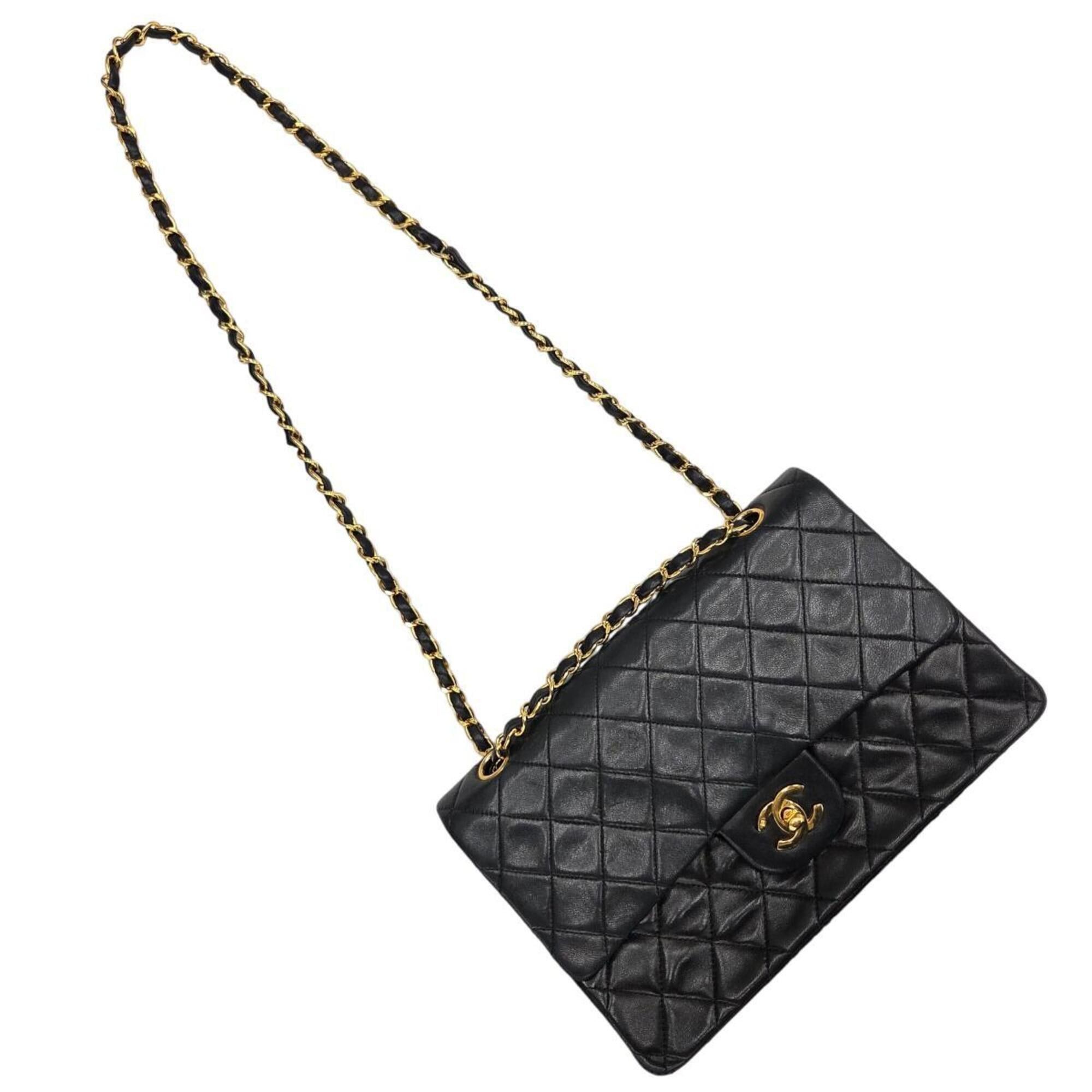 Chanel CHANEL A01112 Matelassé 25 Lambskin Black Shoulder Bag with Coco Mark - Women's Size ONE SIZE - 9 Thumbnail