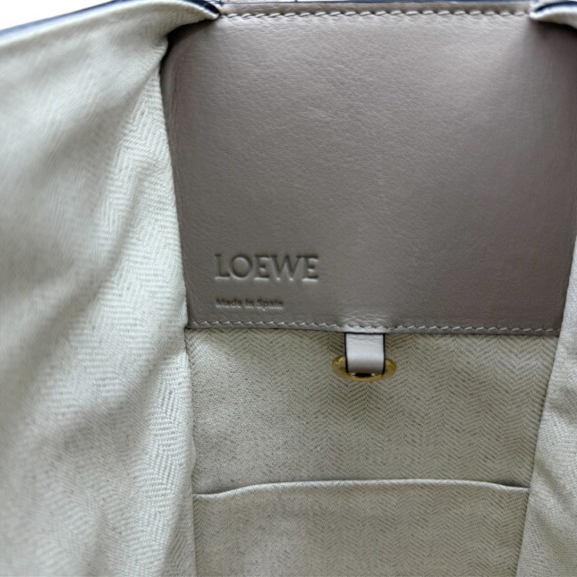 Loewe LOEWE Hammock Small Leather Shoulder Bag (Grey Beige) - Women's Handbag Size ONE SIZE - 10 Thumbnail