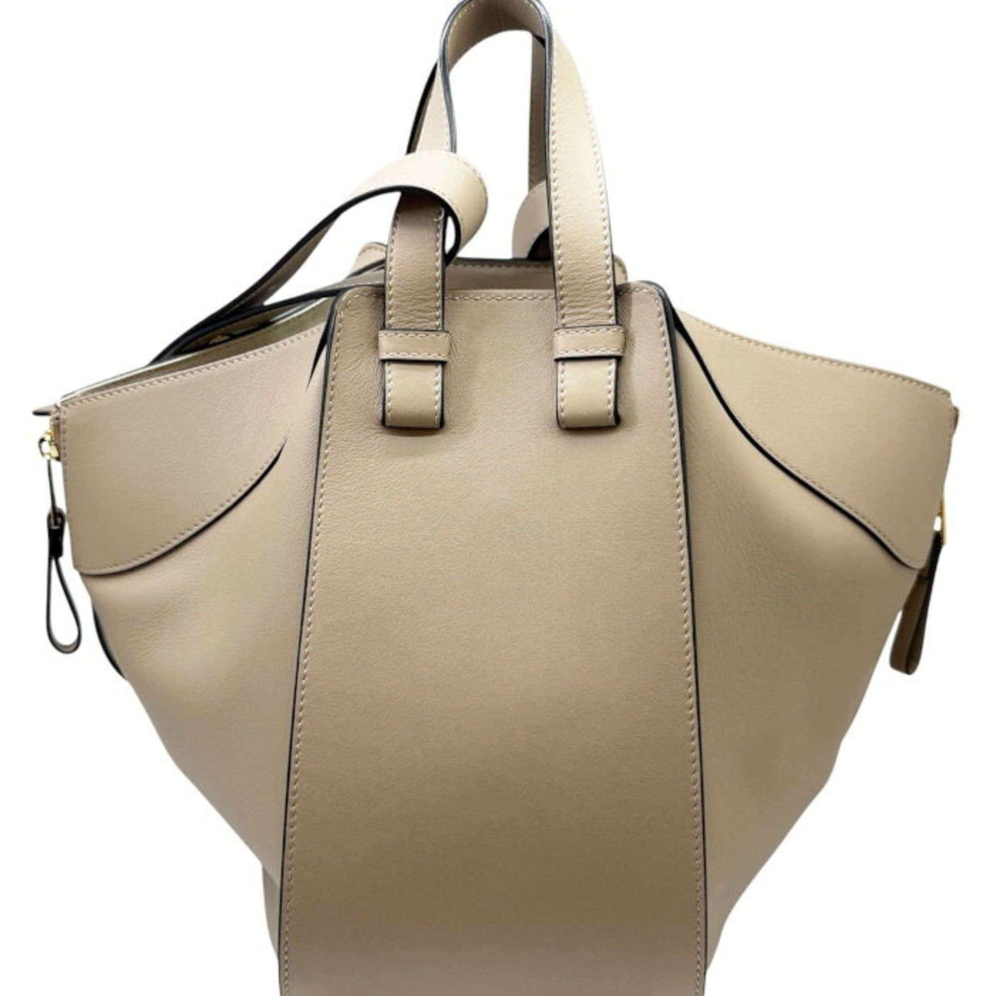 Loewe LOEWE Hammock Small Leather Shoulder Bag (Grey Beige) - Women's Handbag Size ONE SIZE - 2 Thumbnail