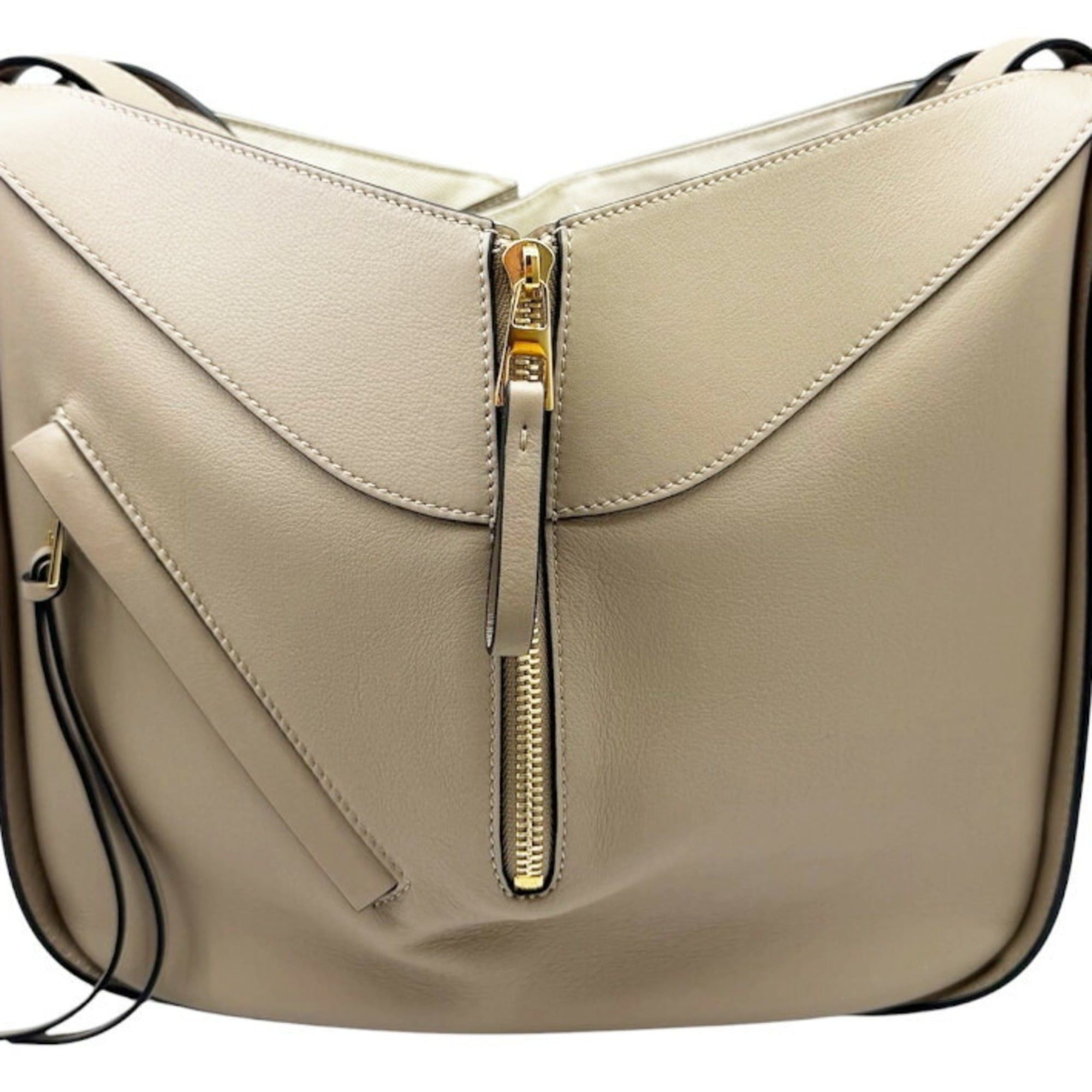 Loewe LOEWE Hammock Small Leather Shoulder Bag (Grey Beige) - Women's Handbag Size ONE SIZE - 7 Thumbnail