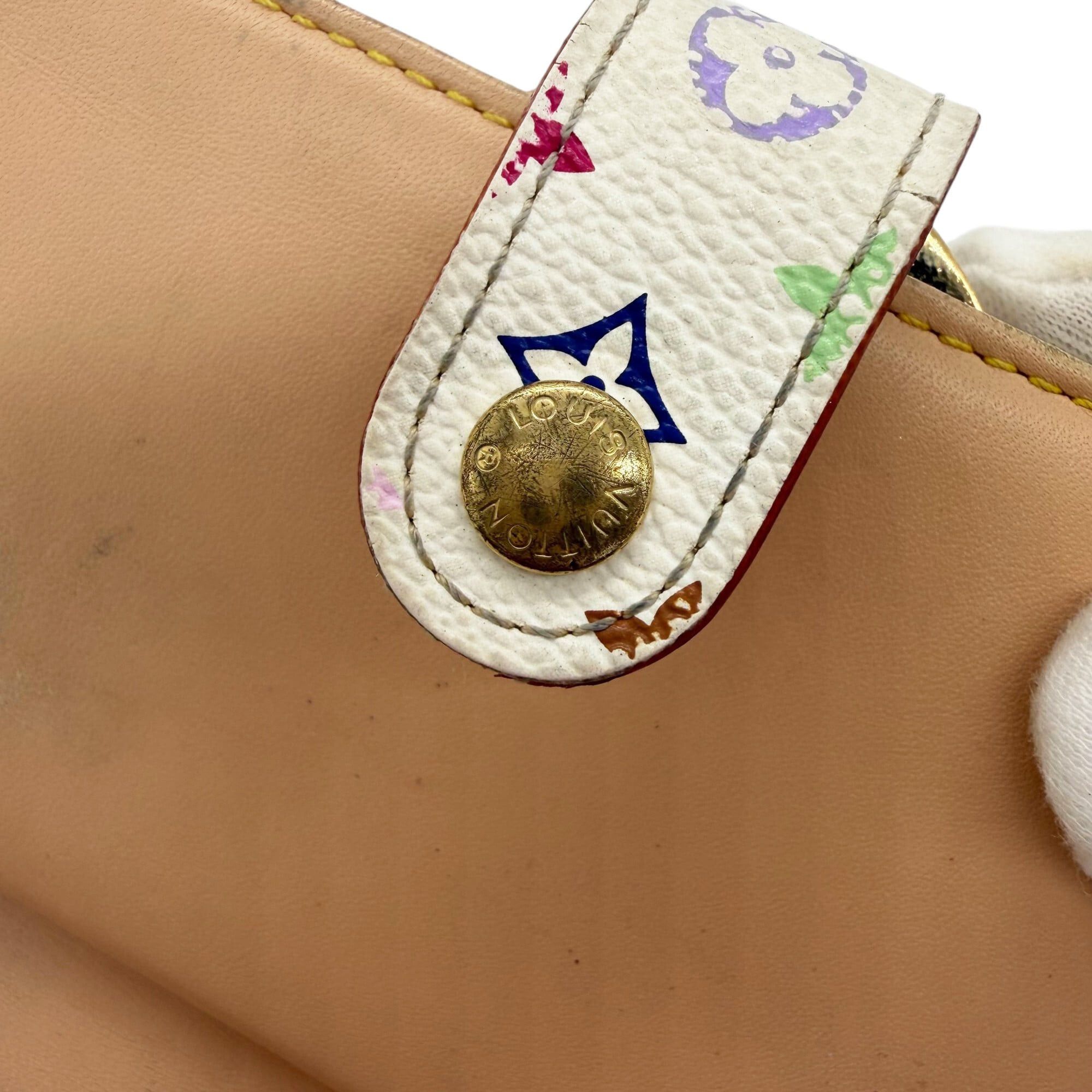 Louis Vuitton Louis Vuitton Bi-fold Wallet Portemonnaie Billet Viennois Monogram Multicolor Blanc White Leather M92987 Women's Size ONE SIZE - 11 Thumbnail