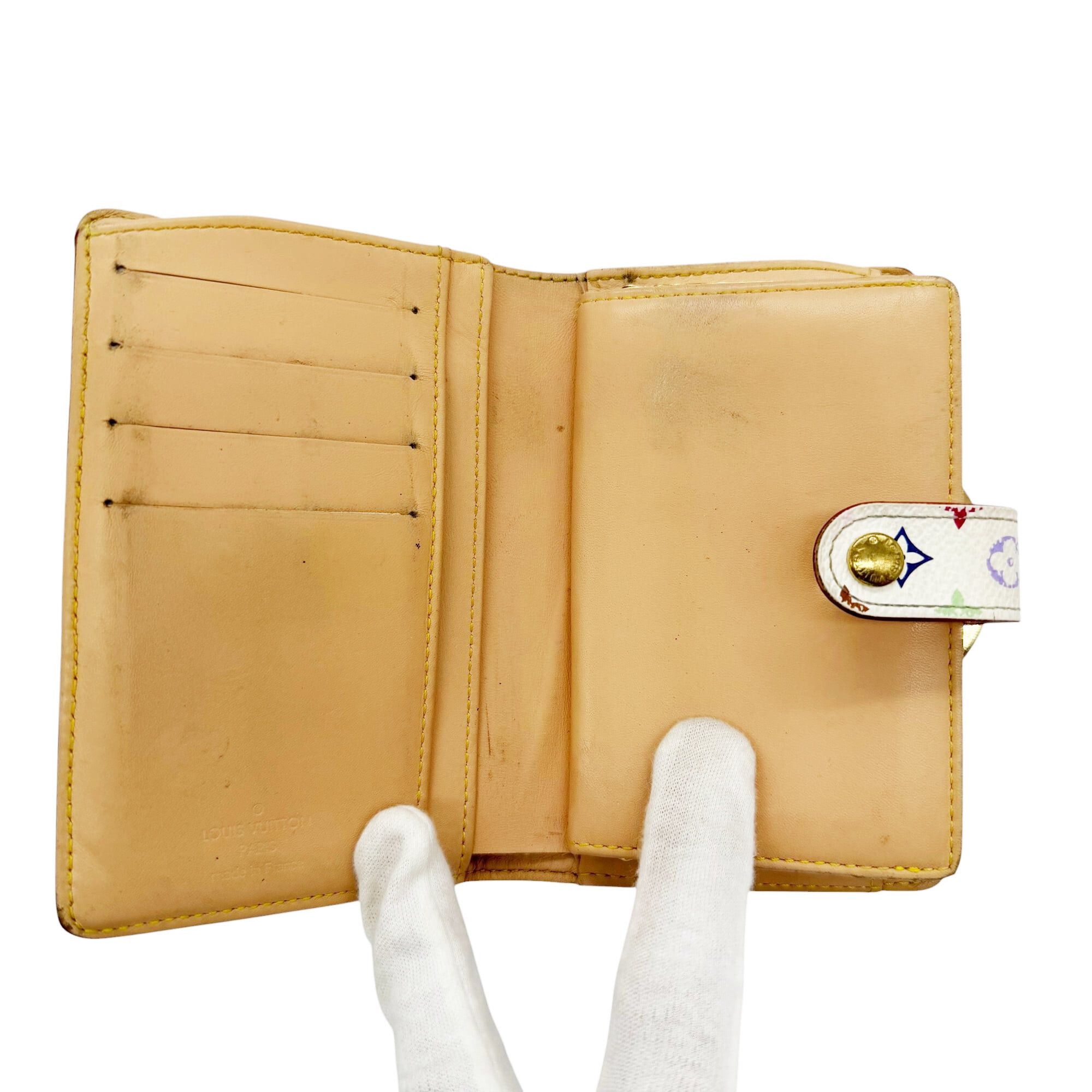 Louis Vuitton Louis Vuitton Bi-fold Wallet Portemonnaie Billet Viennois Monogram Multicolor Blanc White Leather M92987 Women's Size ONE SIZE - 12 Thumbnail