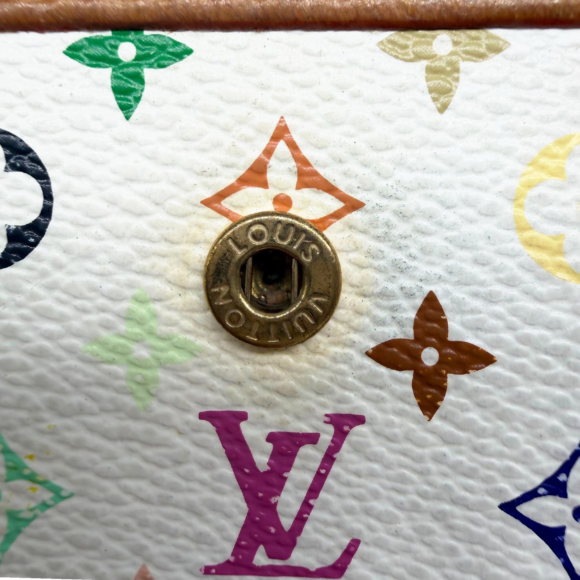 Louis Vuitton Louis Vuitton Bi-fold Wallet Portemonnaie Billet Viennois Monogram Multicolor Blanc White Leather M92987 Women's Size ONE SIZE - 10 Thumbnail