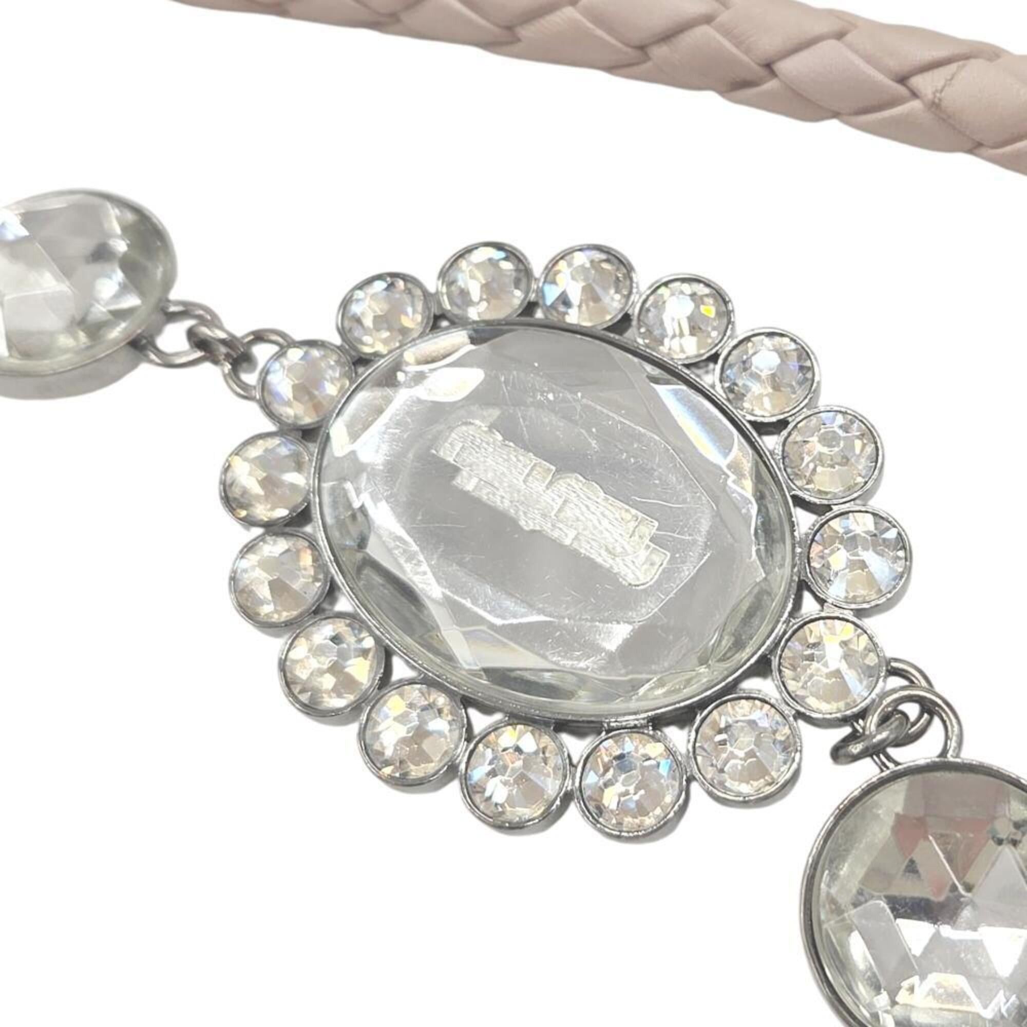 Miu Miu Miu Miu MIUMIU RP0169 Matelassé Nappa Crystal Bijou Shoulder Bag Clutch for Women Size ONE SIZE - 9 Thumbnail