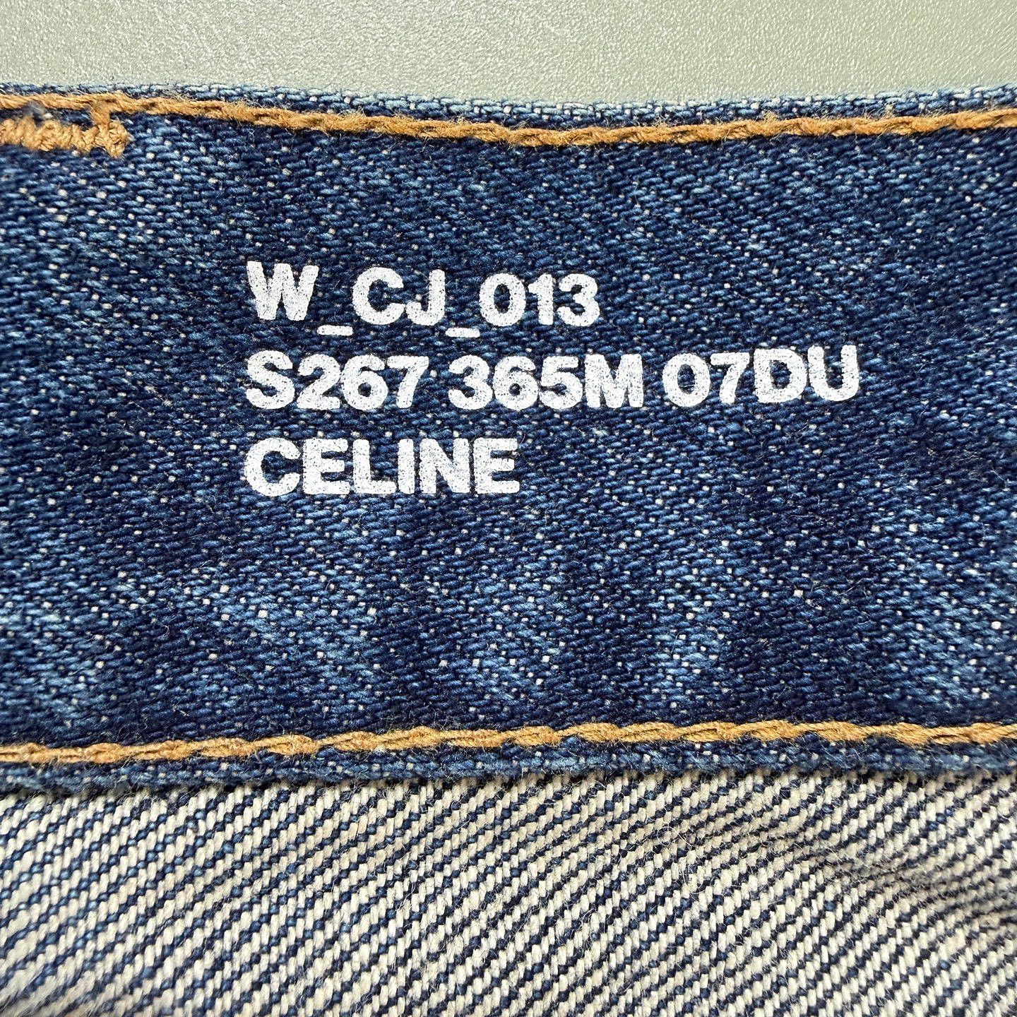 Celine CELINE Gold Hardware Denim Mini Skirt Size 25 Size 25" / US 0 / IT 36 - 3 Thumbnail