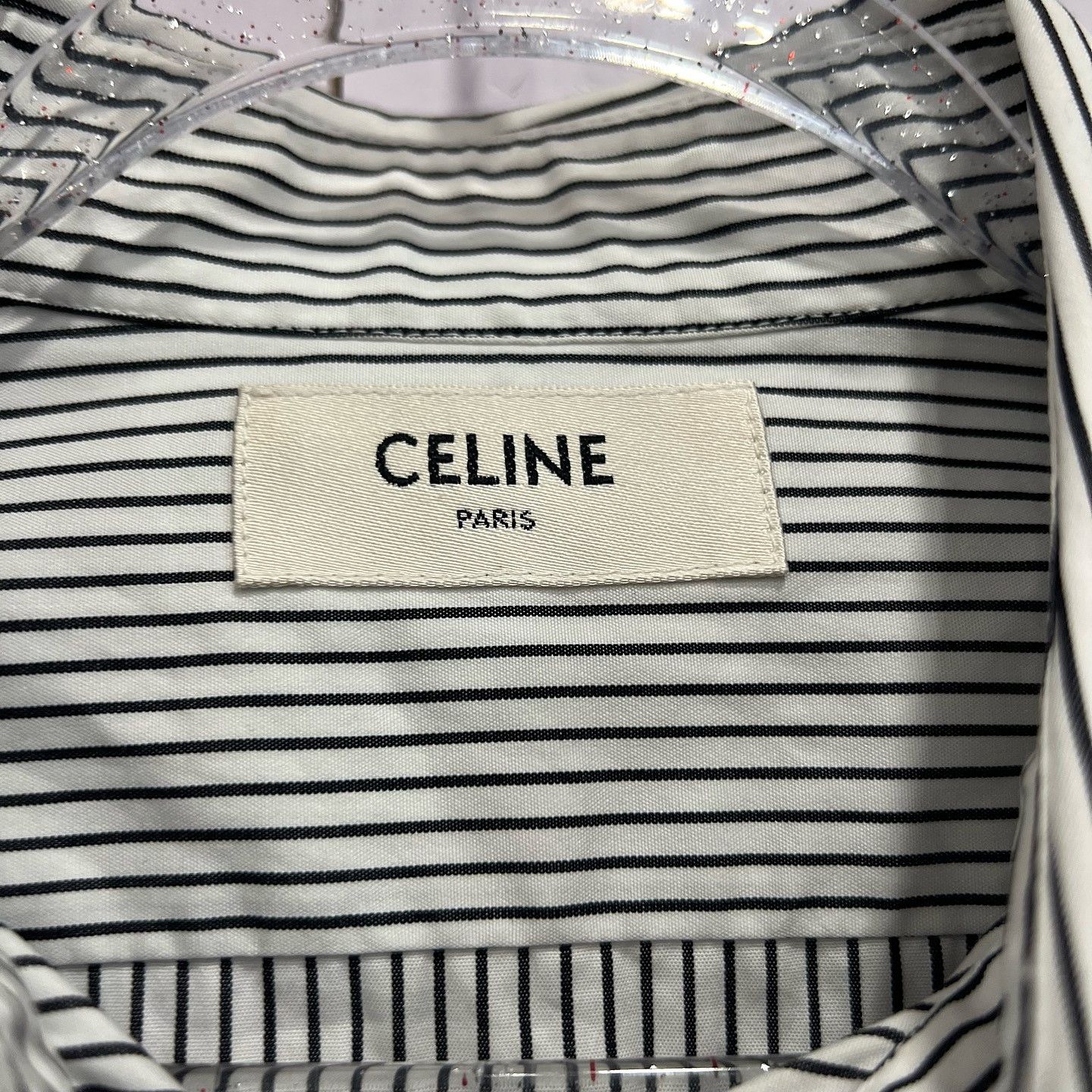 Celine Celine Striped Ruffle Collar Shirt Size 38 Size S / US 4 / IT 40 - 3 Thumbnail