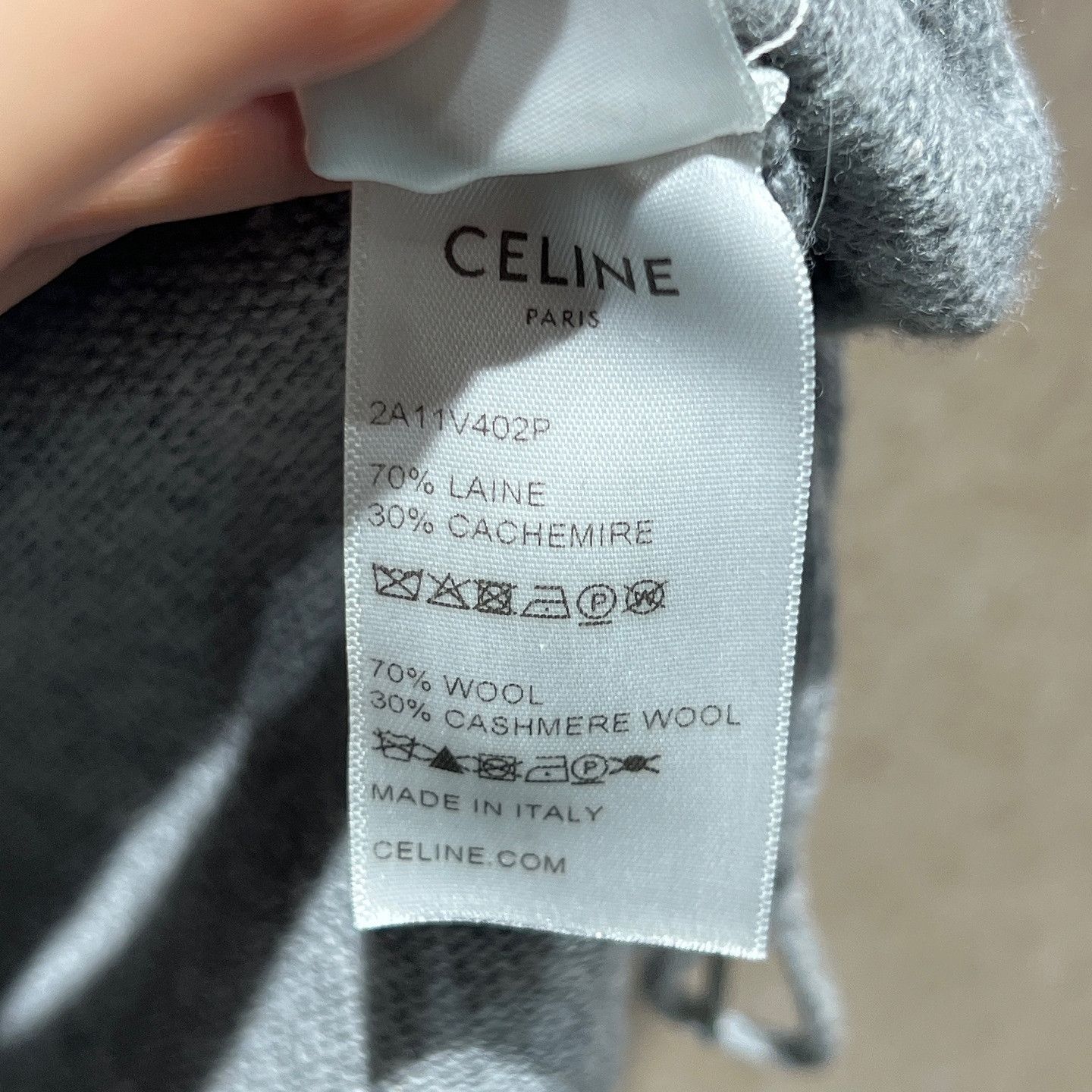 Celine Celine Logo Wool Cashmere Sweater Size S Size S / US 4 / IT 40 - 4 Thumbnail