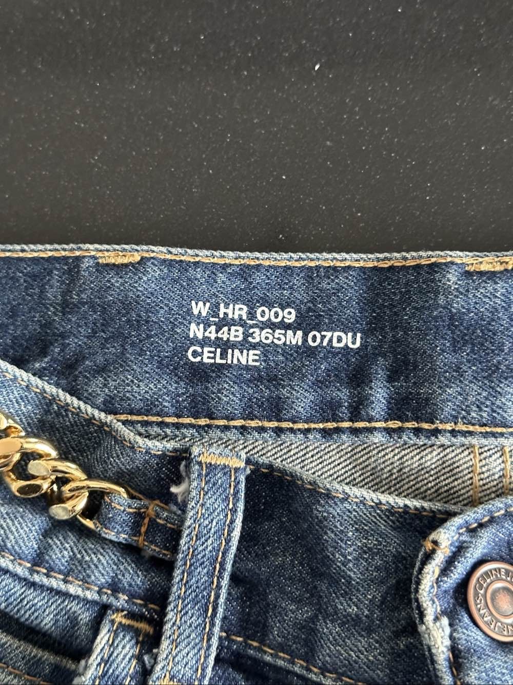 Celine Celine Chain Detail Jeans Size 24 Size 24" / US 00 / IT 34 - 3 Thumbnail