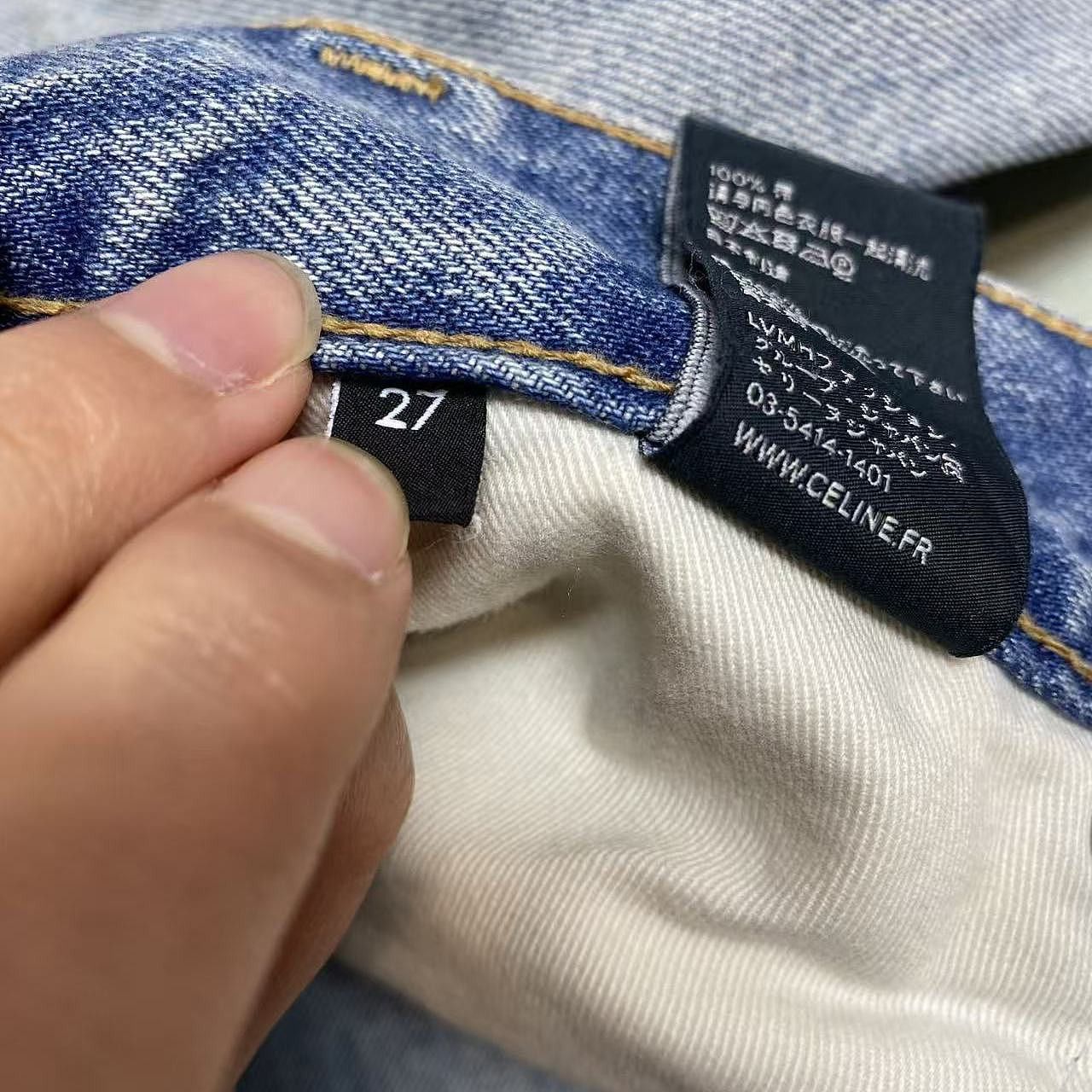 Celine Celine Light Wash Jeans Size 27 Size 27" / US 4 / IT 40 - 4 Thumbnail