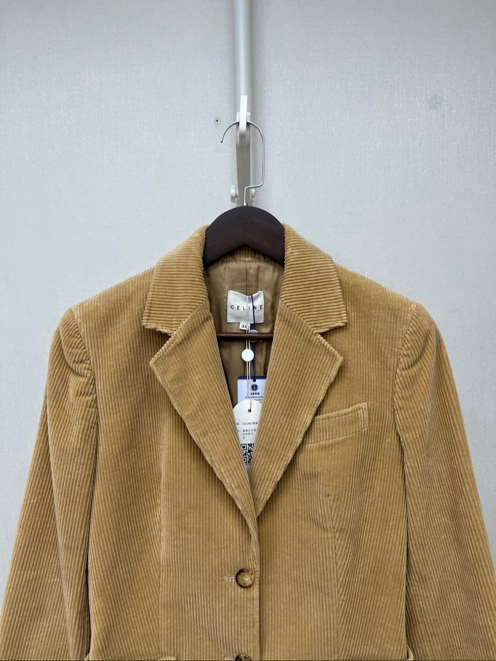 Celine Celine Brown Corduroy Blazer Size 36 Size XS / US 0-2 / IT 36-38 - 4 Thumbnail
