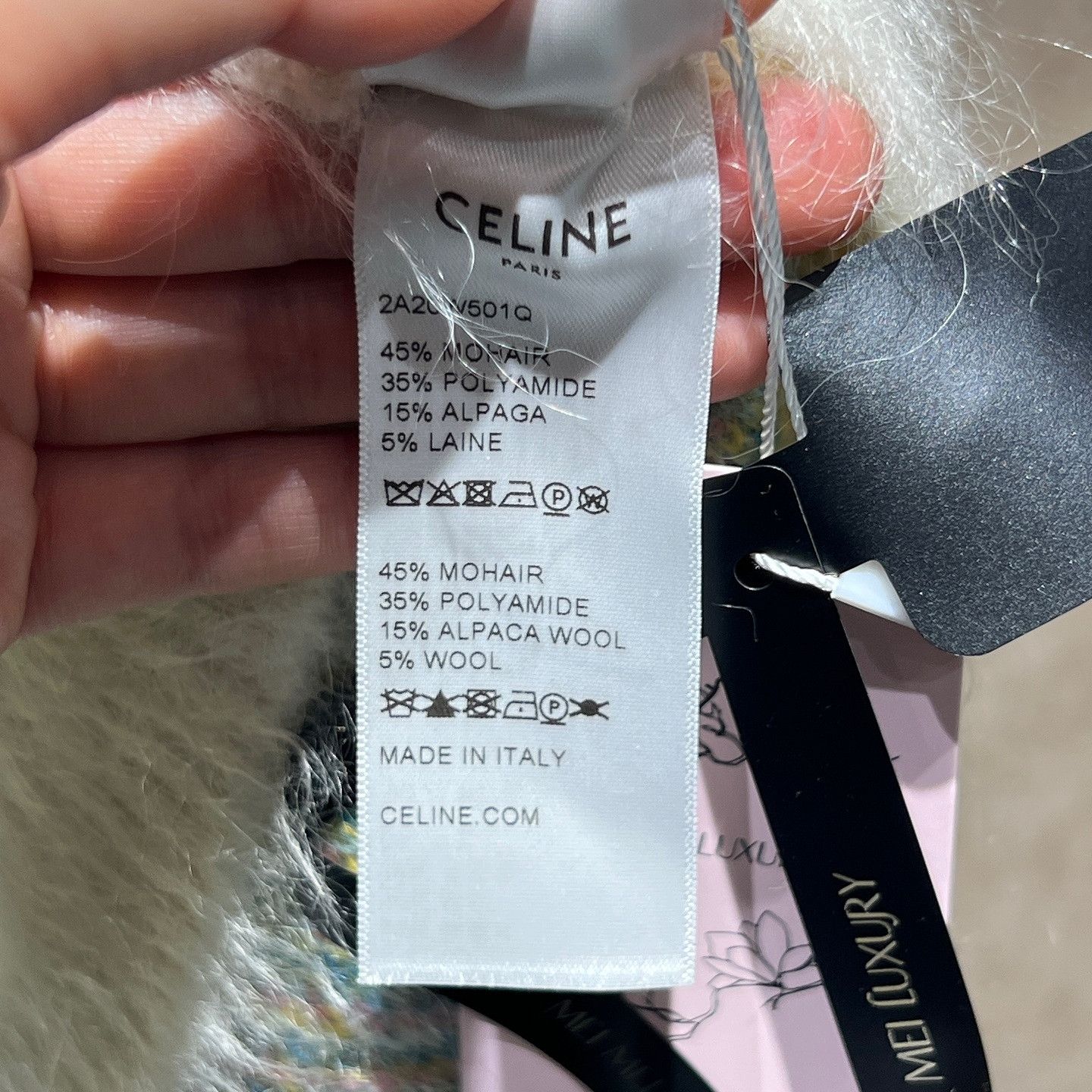 Celine Celine x Marcelo Lavin Jacquard Knit Hoodie Size M Size US M / EU 48-50 / 2 - 4 Thumbnail