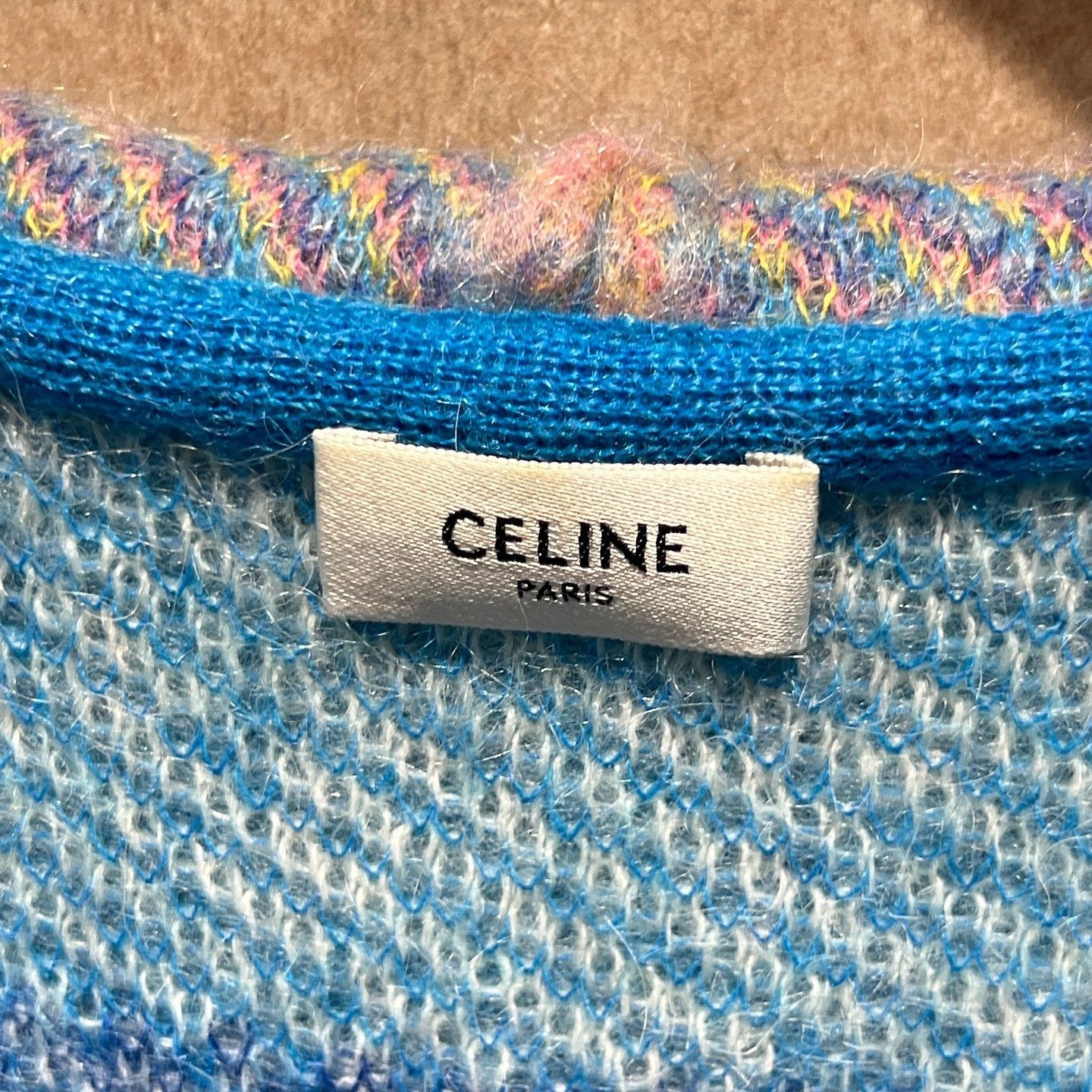 Celine Celine x Marcelo Lavin Jacquard Knit Hoodie Size M Size US M / EU 48-50 / 2 - 3 Thumbnail