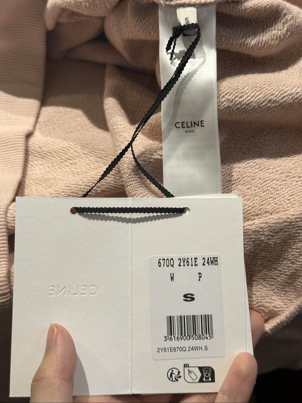 Celine CELINE Pink Logo Sweatshirt Size S Size S / US 4 / IT 40 - 5 Thumbnail