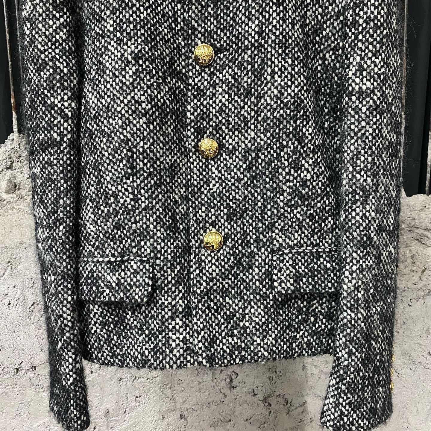 Celine Celine Tweed Gold Button Jacket Size 40 Size M / US 6-8 / IT 42-44 - 6 Thumbnail