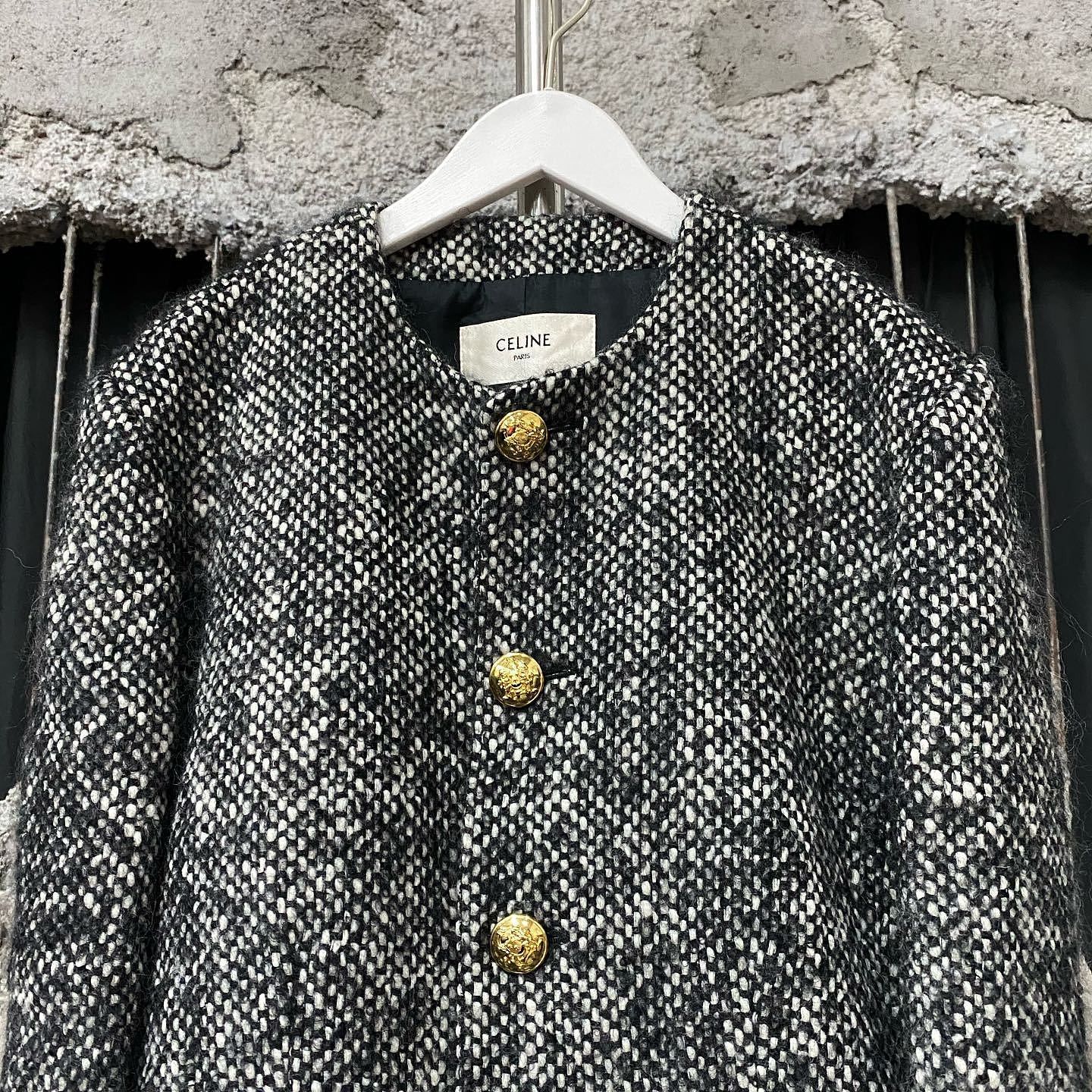 Celine Celine Tweed Gold Button Jacket Size 40 Size M / US 6-8 / IT 42-44 - 5 Thumbnail