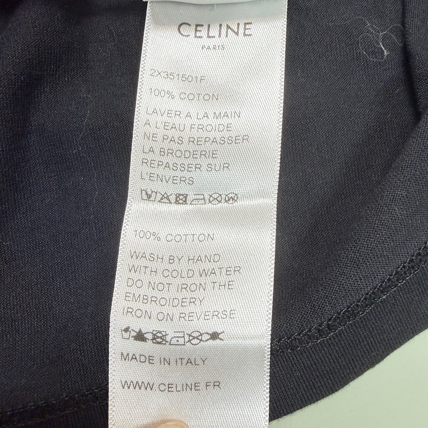 Celine CELINE Embroidered T-Shirt Size S Size S / US 4 / IT 40 - 6 Thumbnail